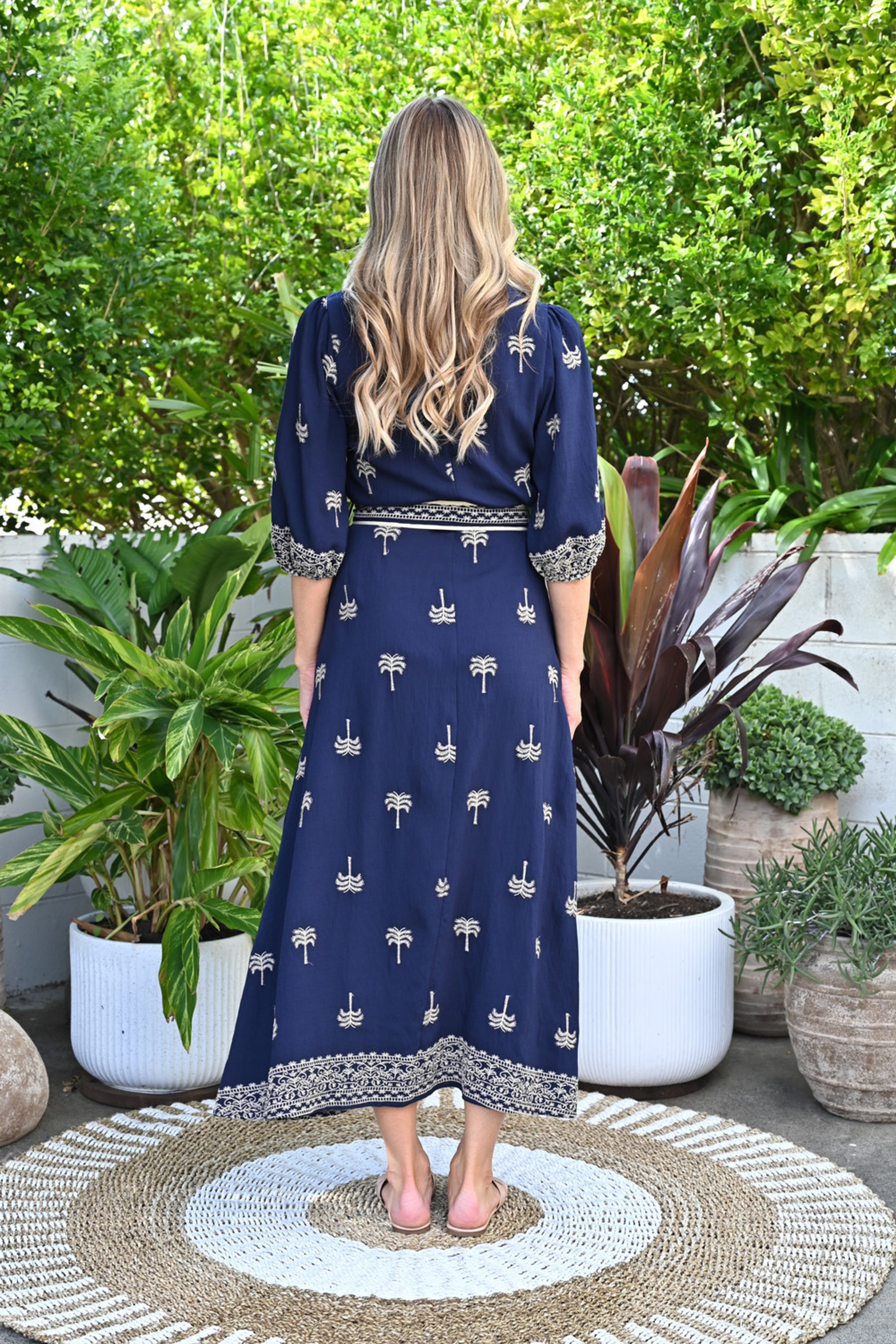 Camila Dress in Navy