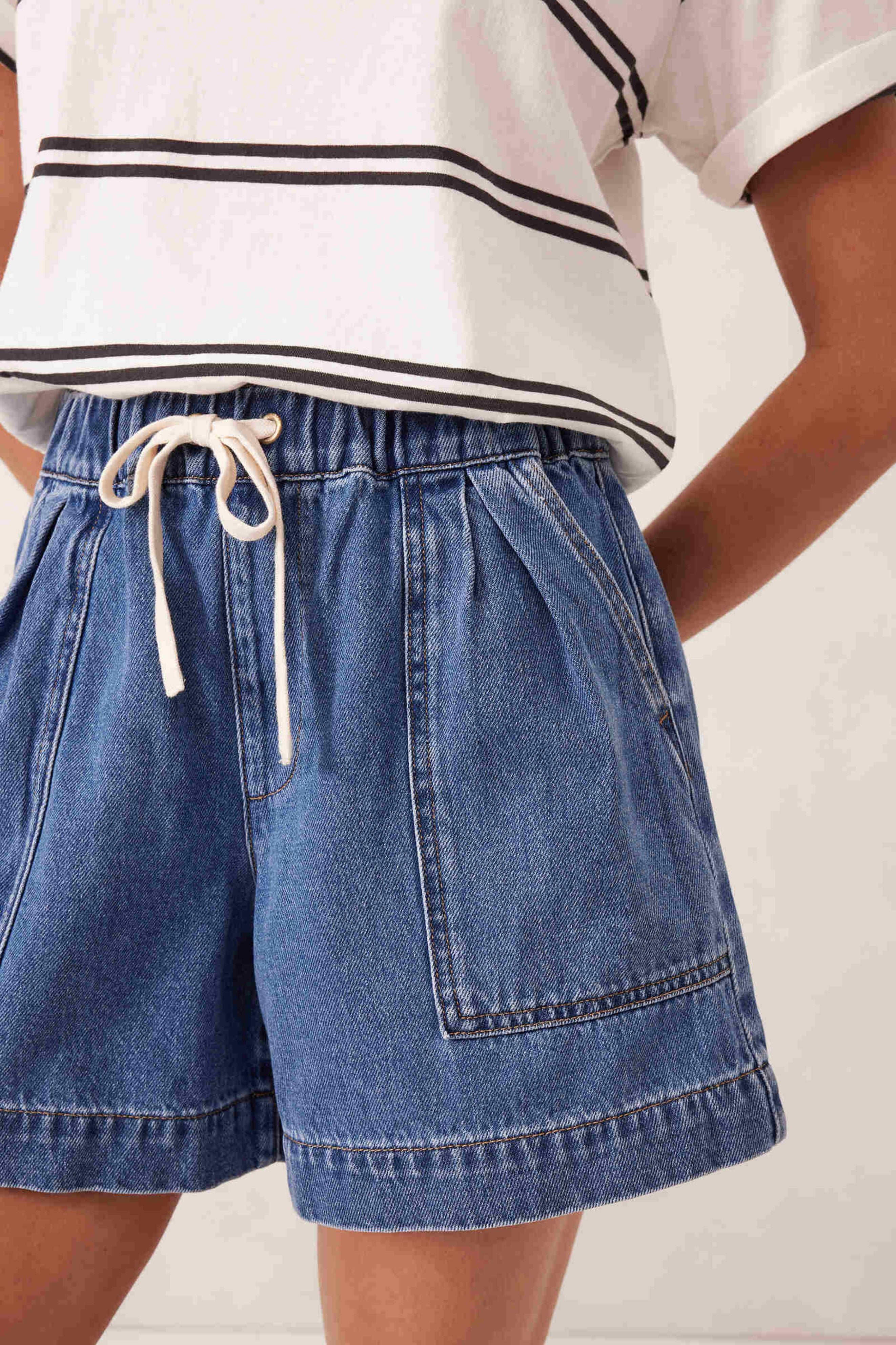 Darcy Relaxed Everyday Shorts - Indigo Blue