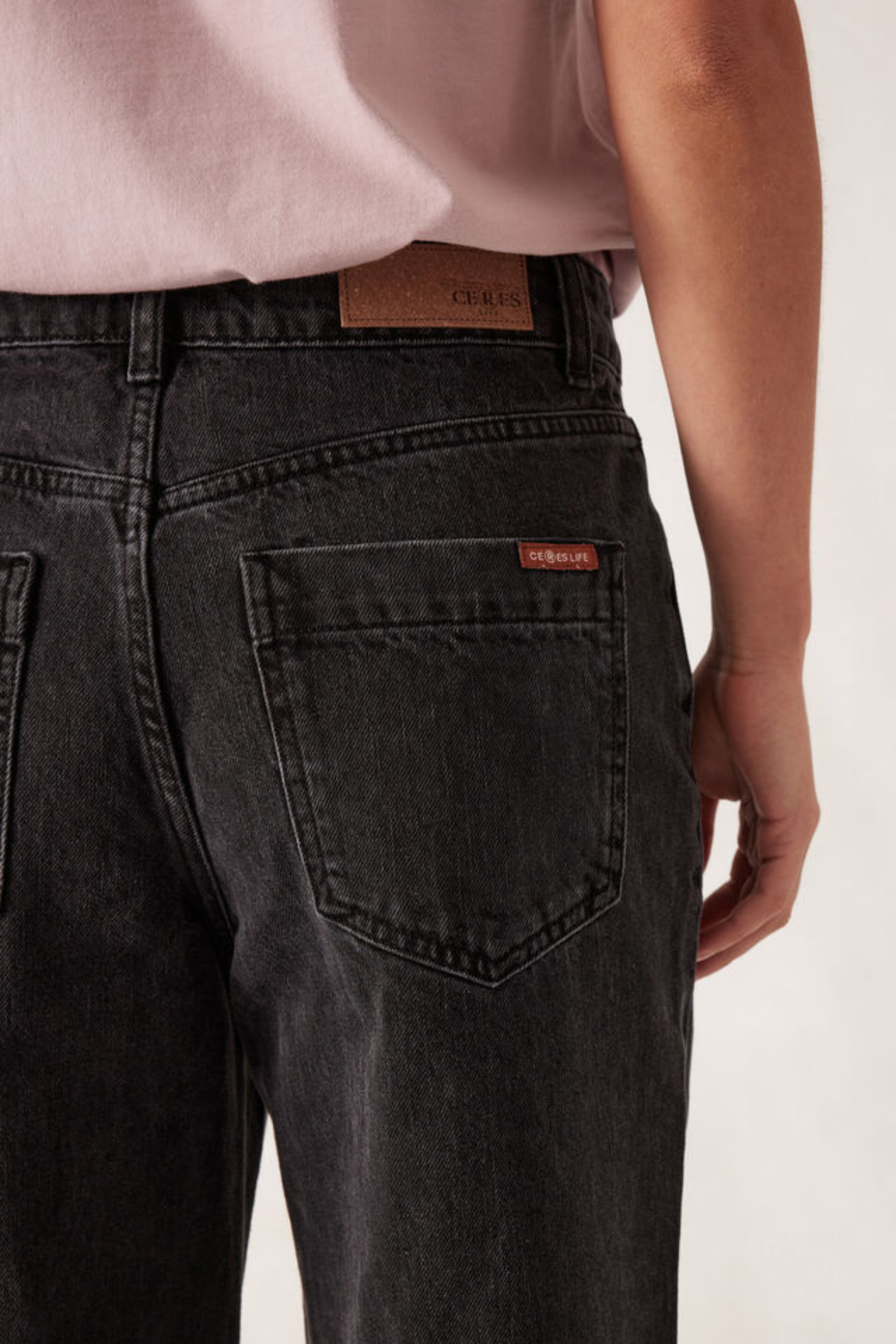 Frankie Loose Straight Jean - Washed Black