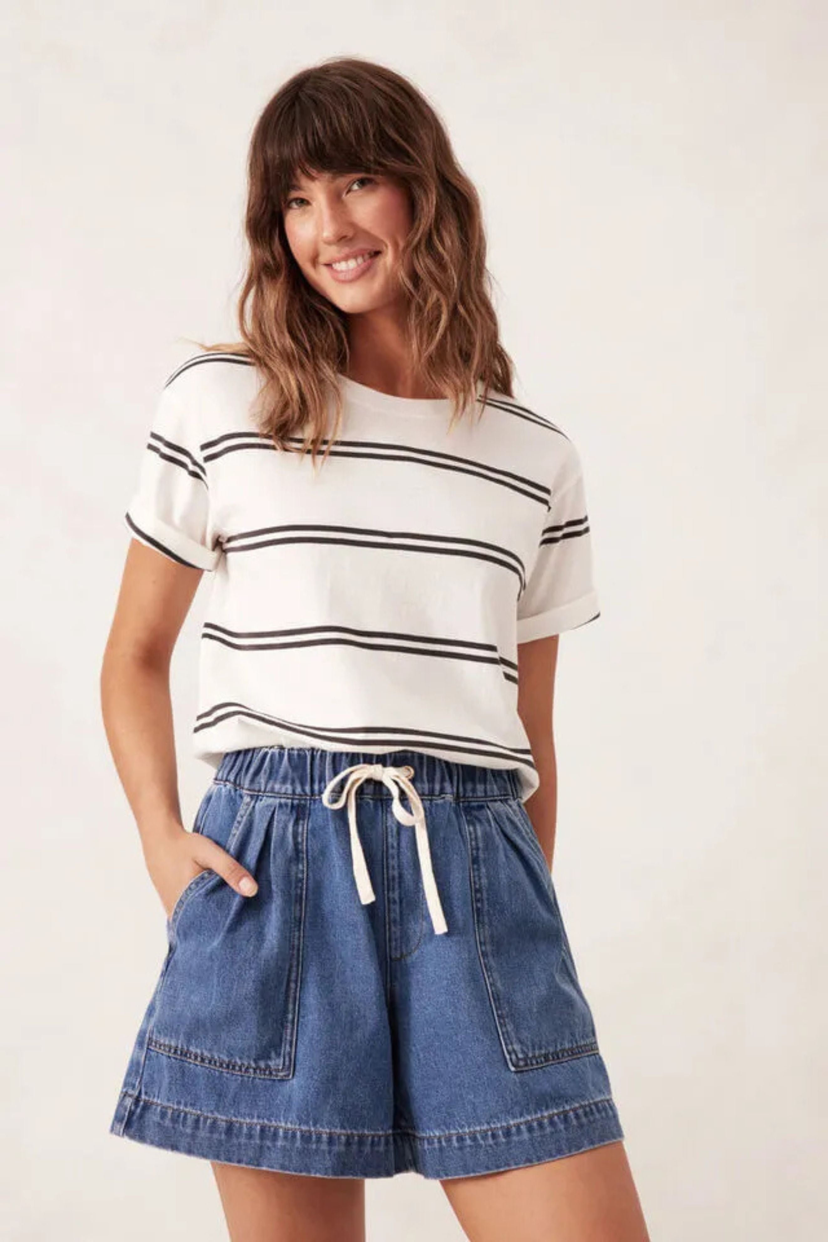 Darcy Relaxed Everyday Shorts - Indigo Blue