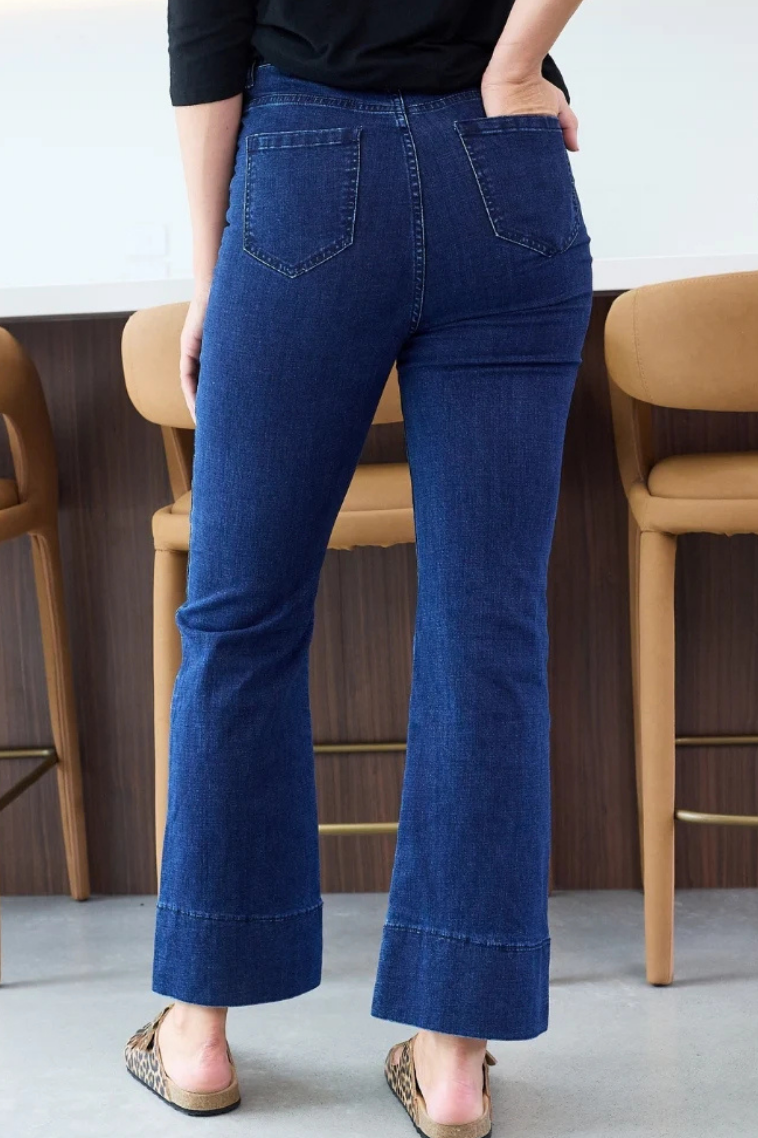 Giselle Flared Stretched Denim Jeans