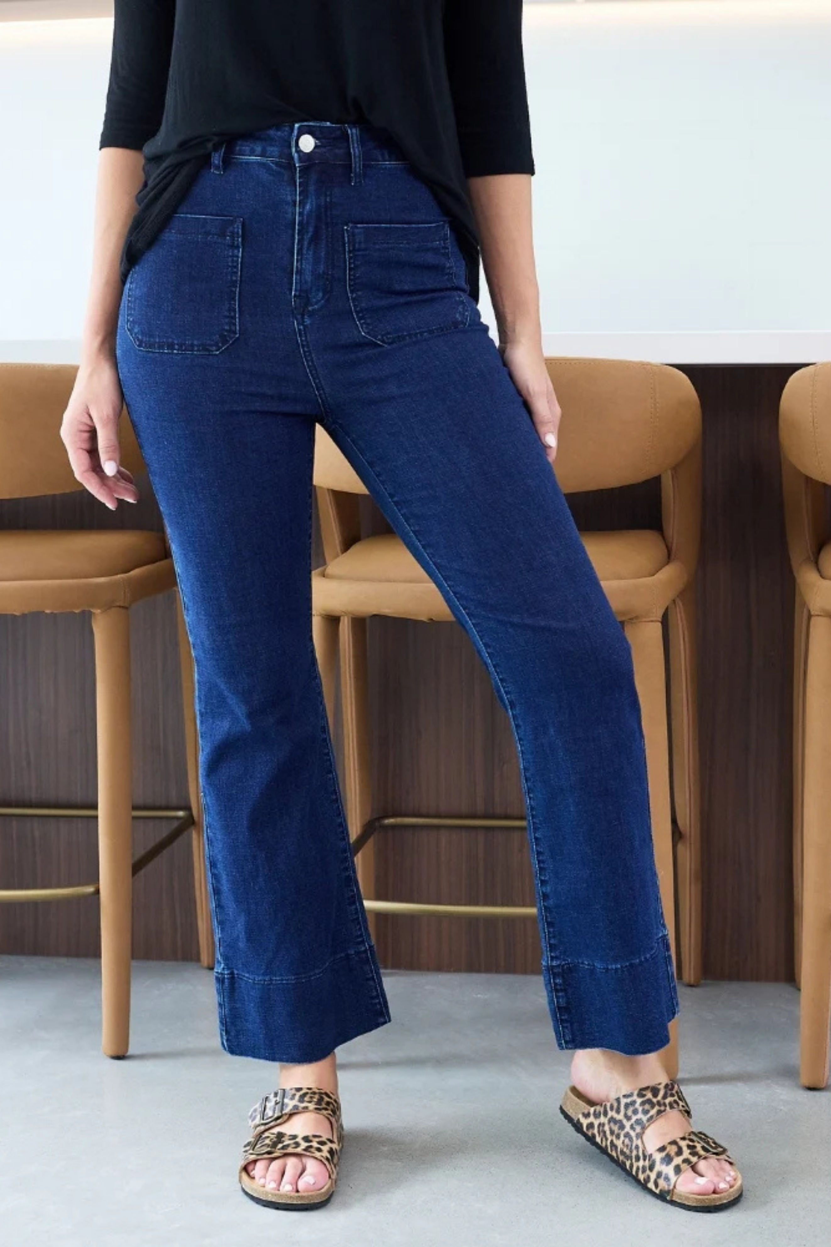 Giselle Flared Stretched Denim Jeans