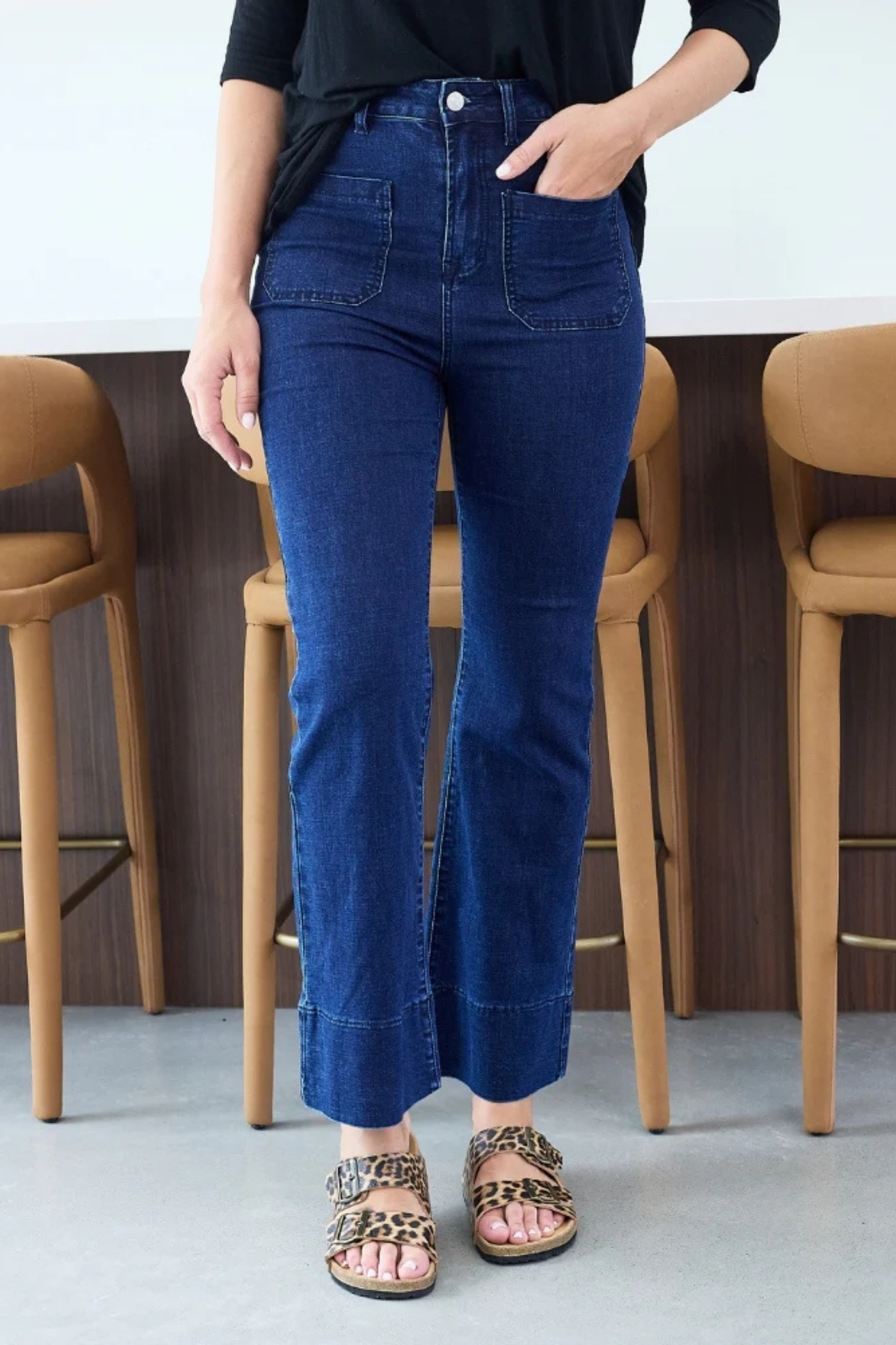 Giselle Flared Stretched Denim Jeans