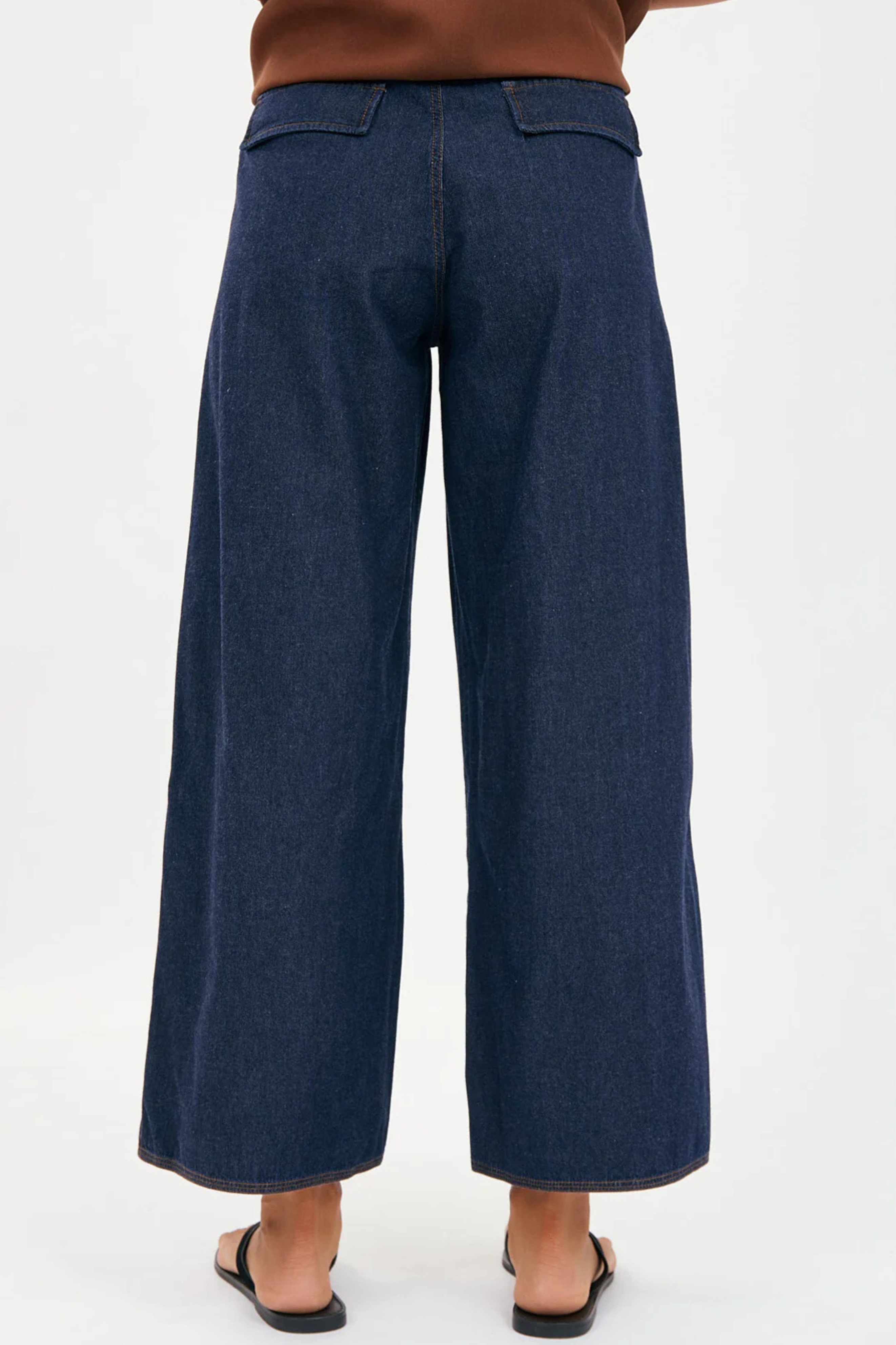 Stevie Contrast Stitch Denim Pant