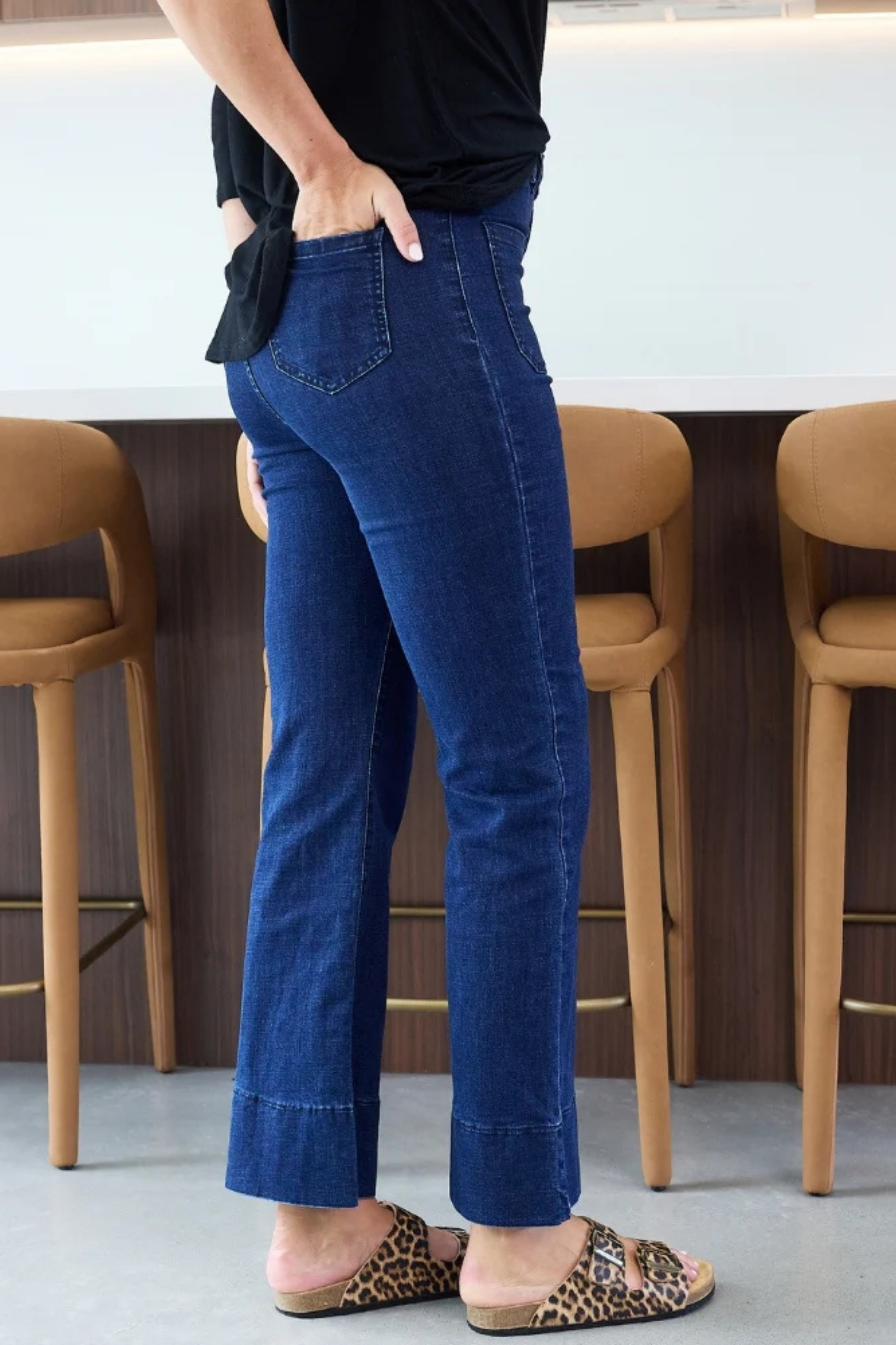 Giselle Flared Stretched Denim Jeans