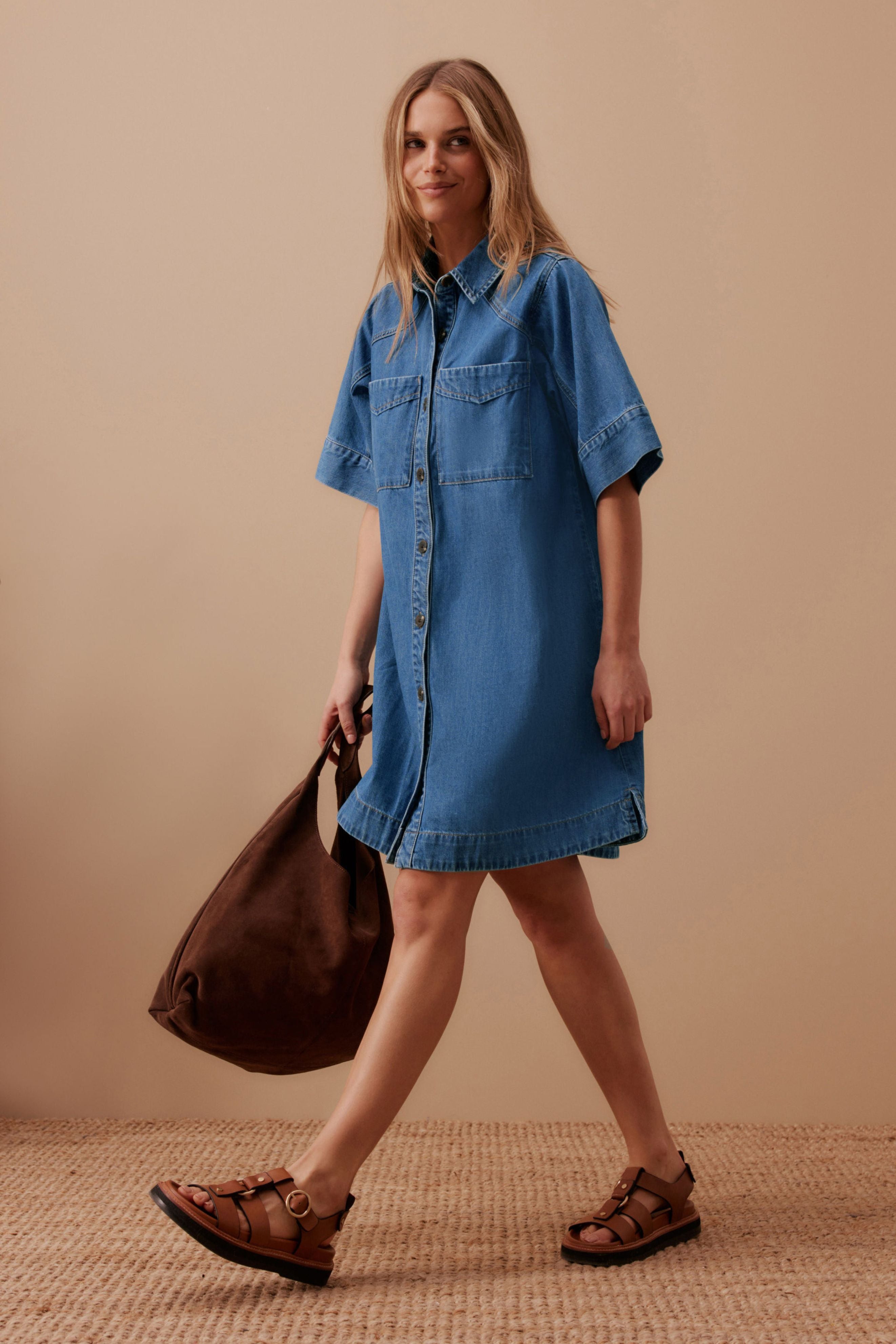 Ava Short Sleeve Mini Dress