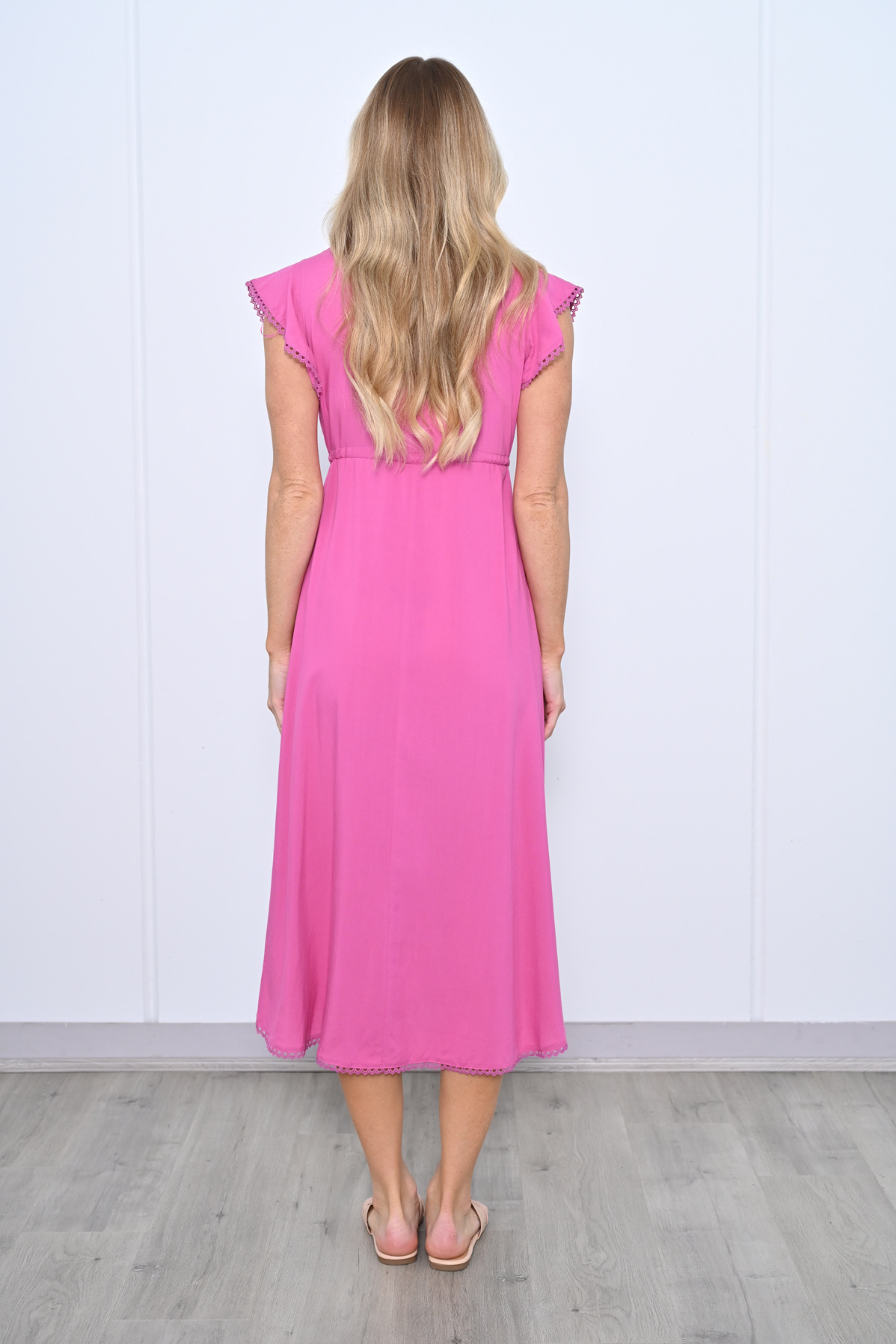 RUBY Midi Dress in Pink