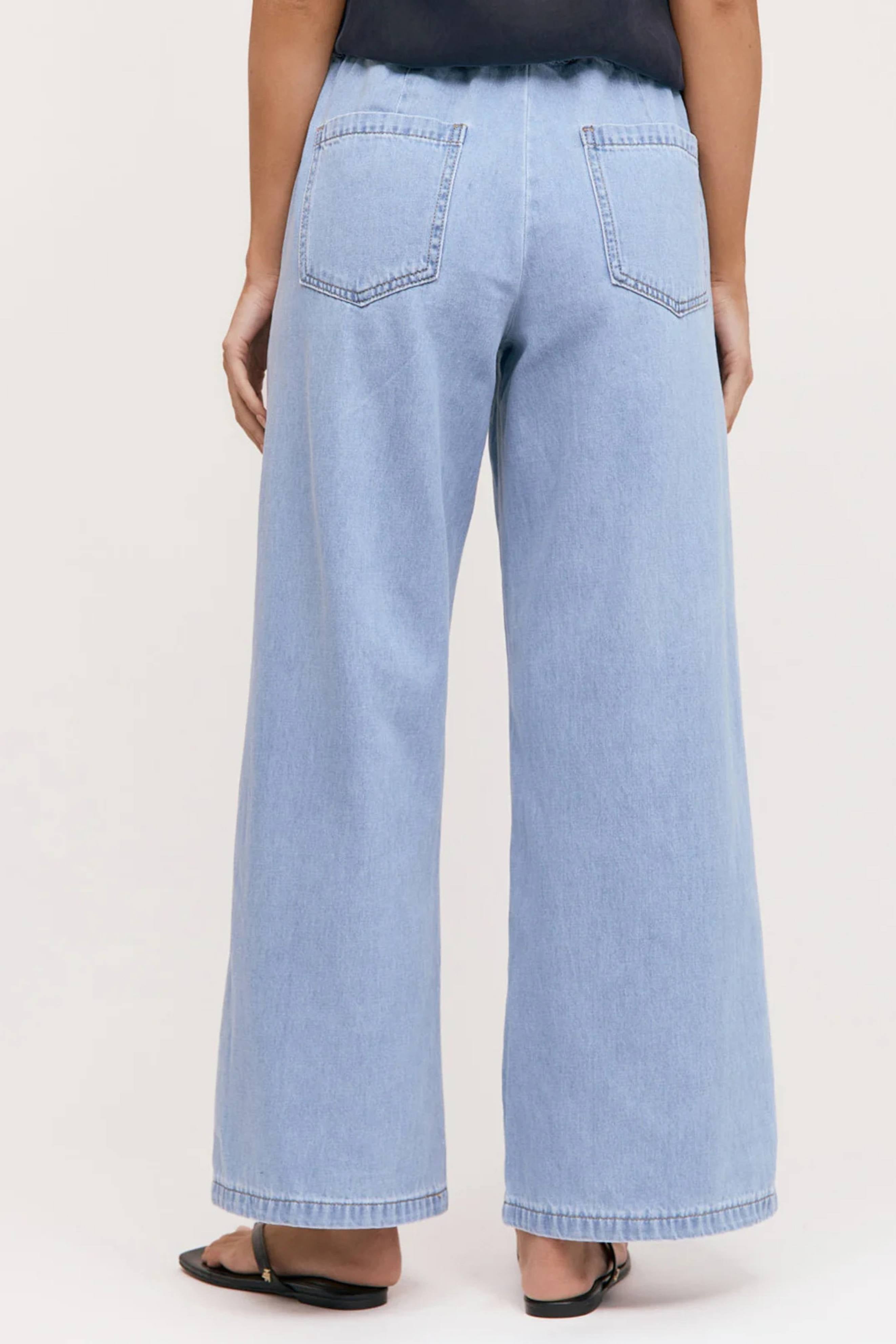 Romy Drawstring Denim Pants