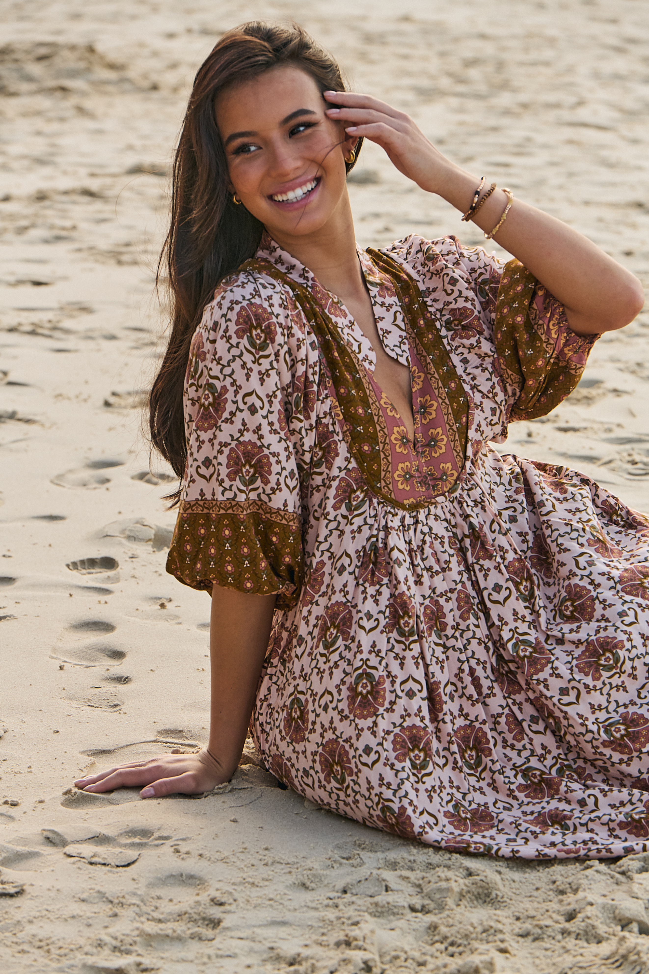 Boheme Midi in Wild Gypsy Print