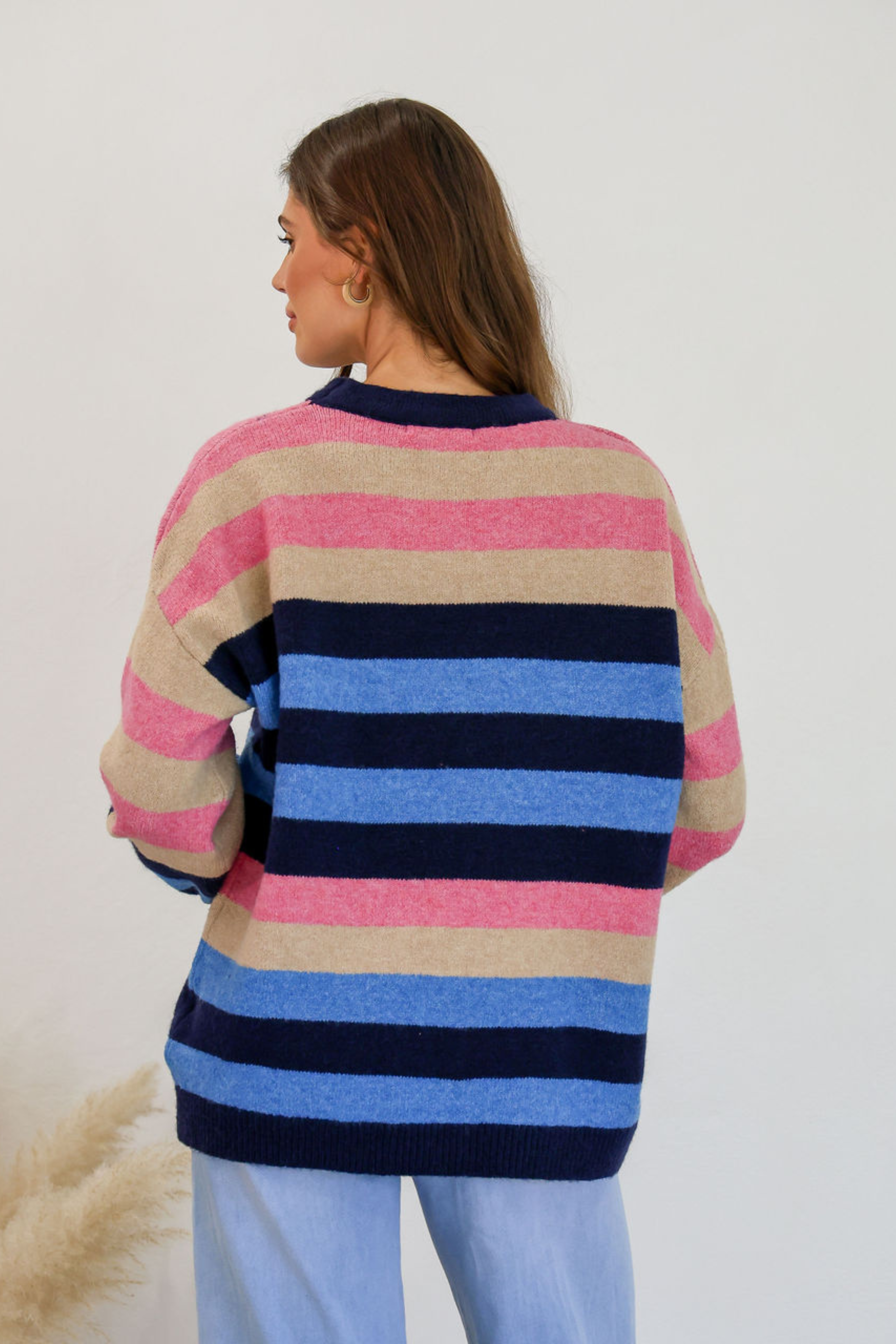 DERBY Knit in Blue Multi Stripe