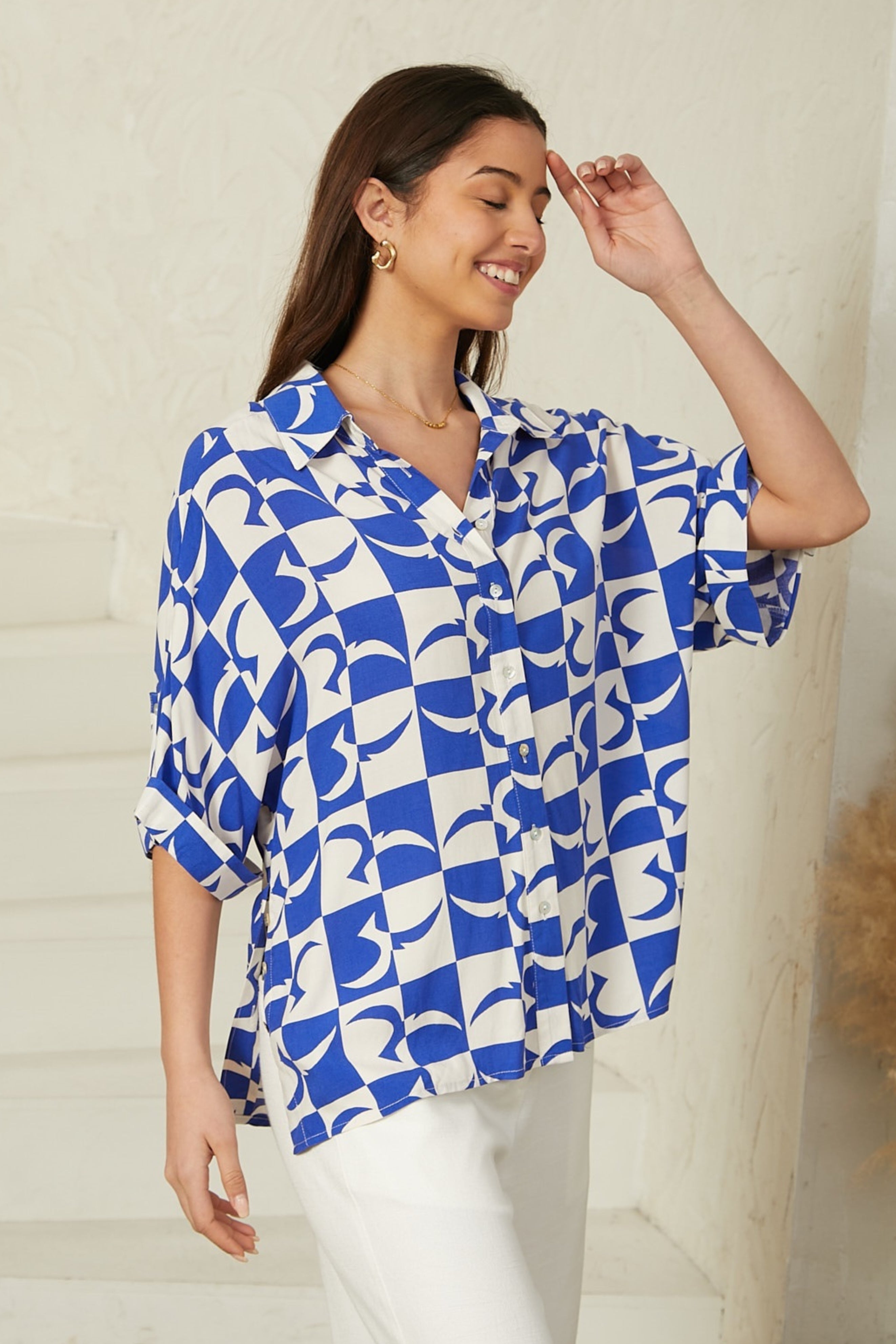 Quinn Shirt in Otto Print