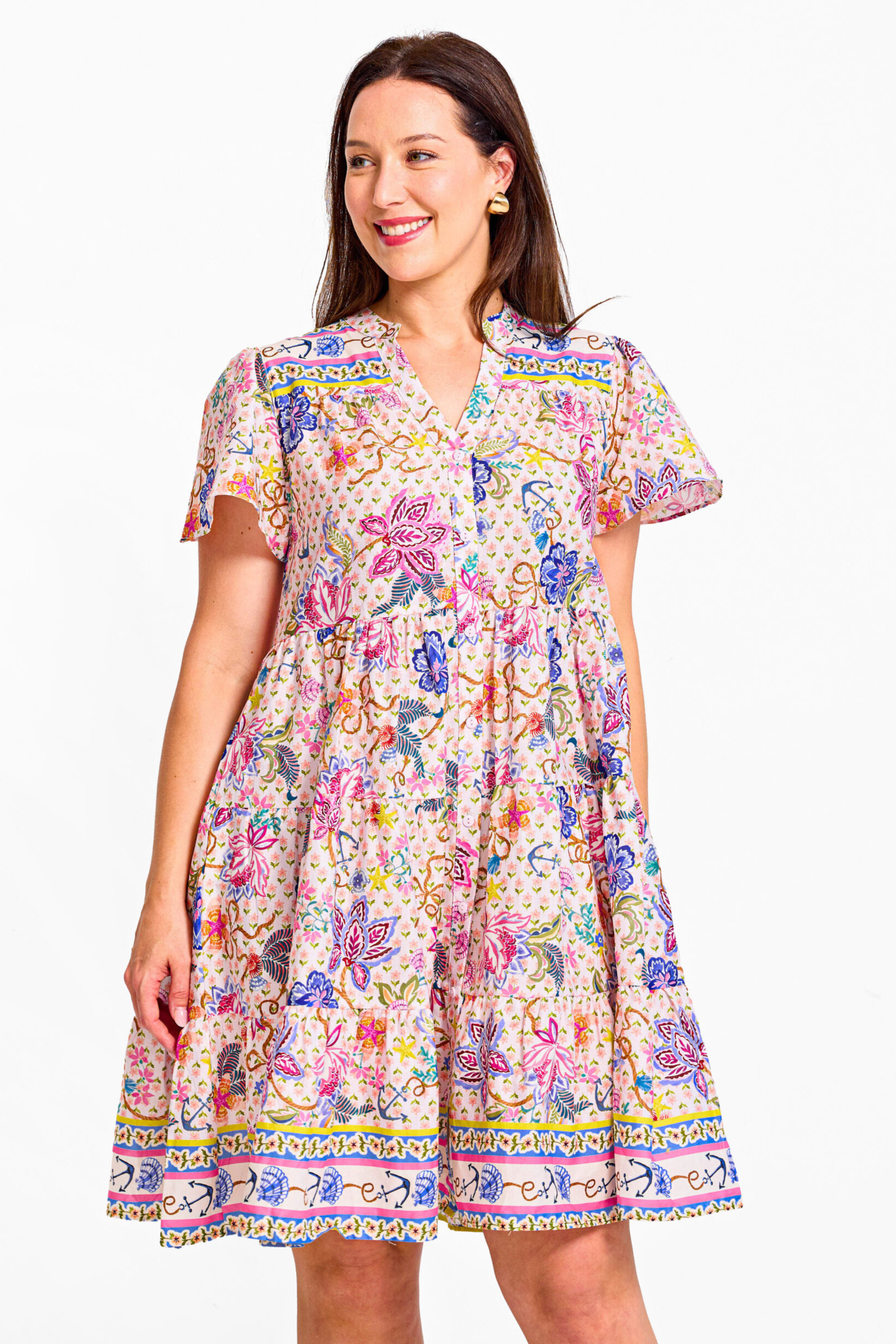 LYDIA Dress in Lily Print