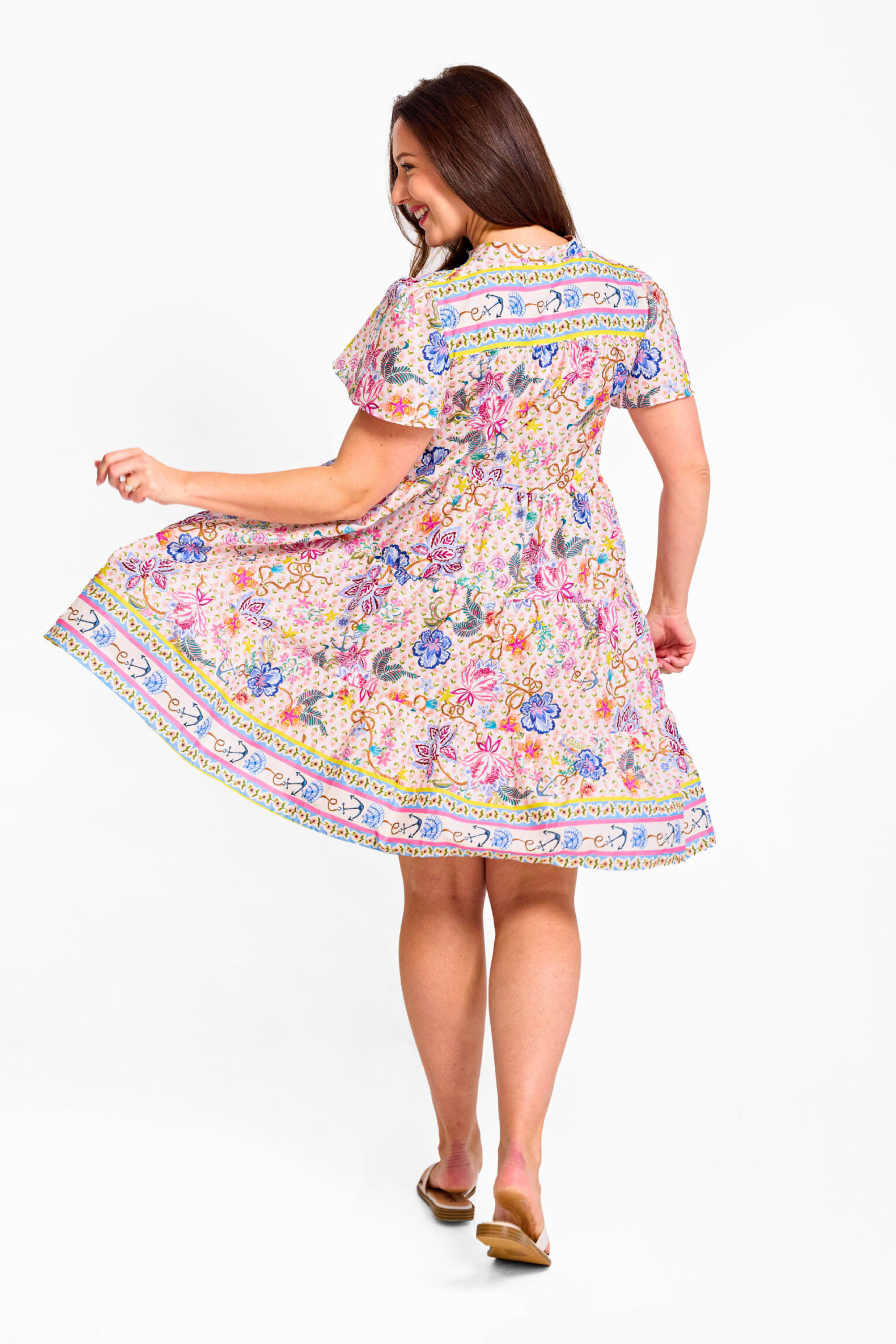 LYDIA Dress in Lily Print