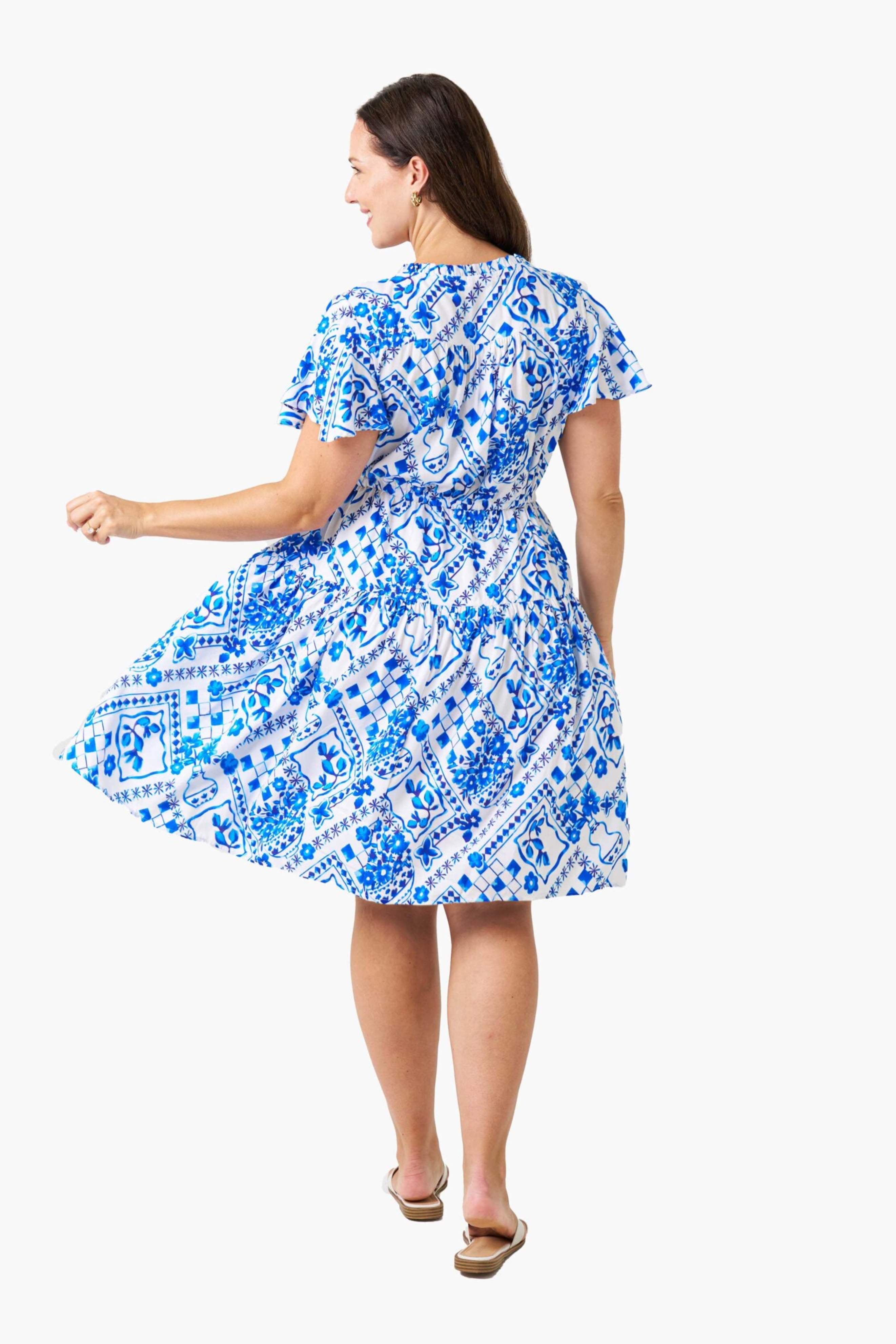 HAILEY Dress in Lila Print