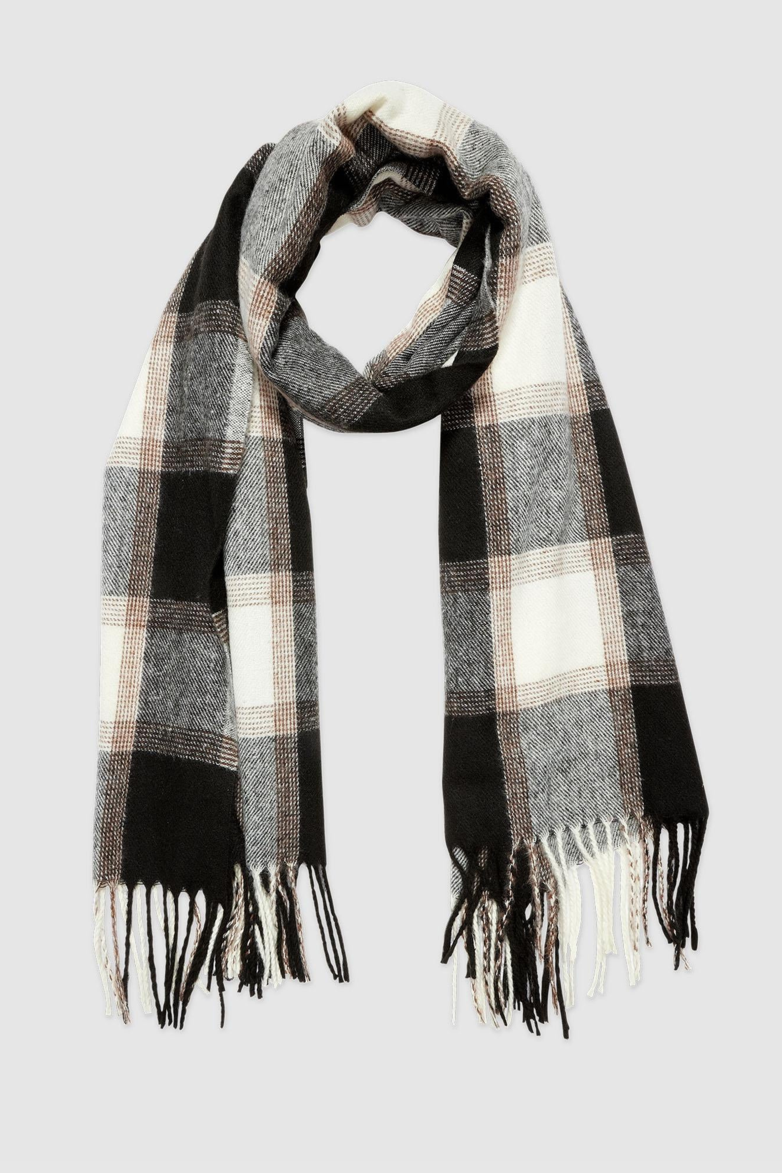 Edinburgh Scarf - Black Check