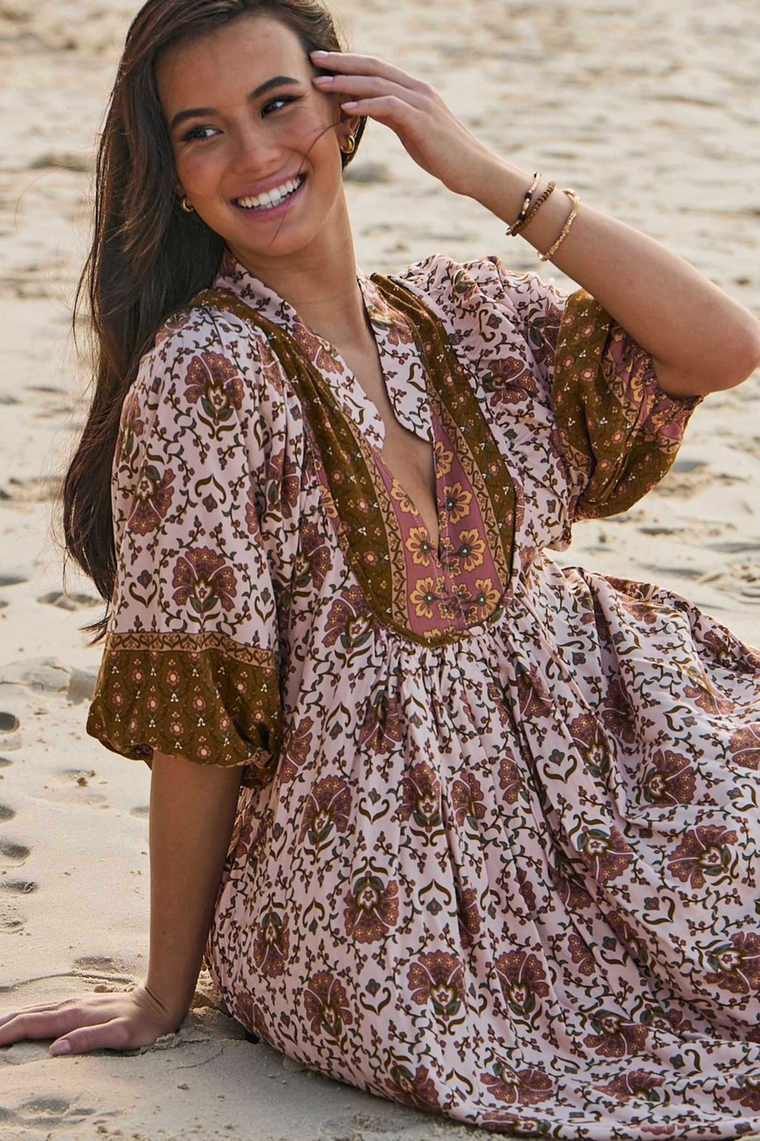 Boheme Midi in Wild Gypsy Print