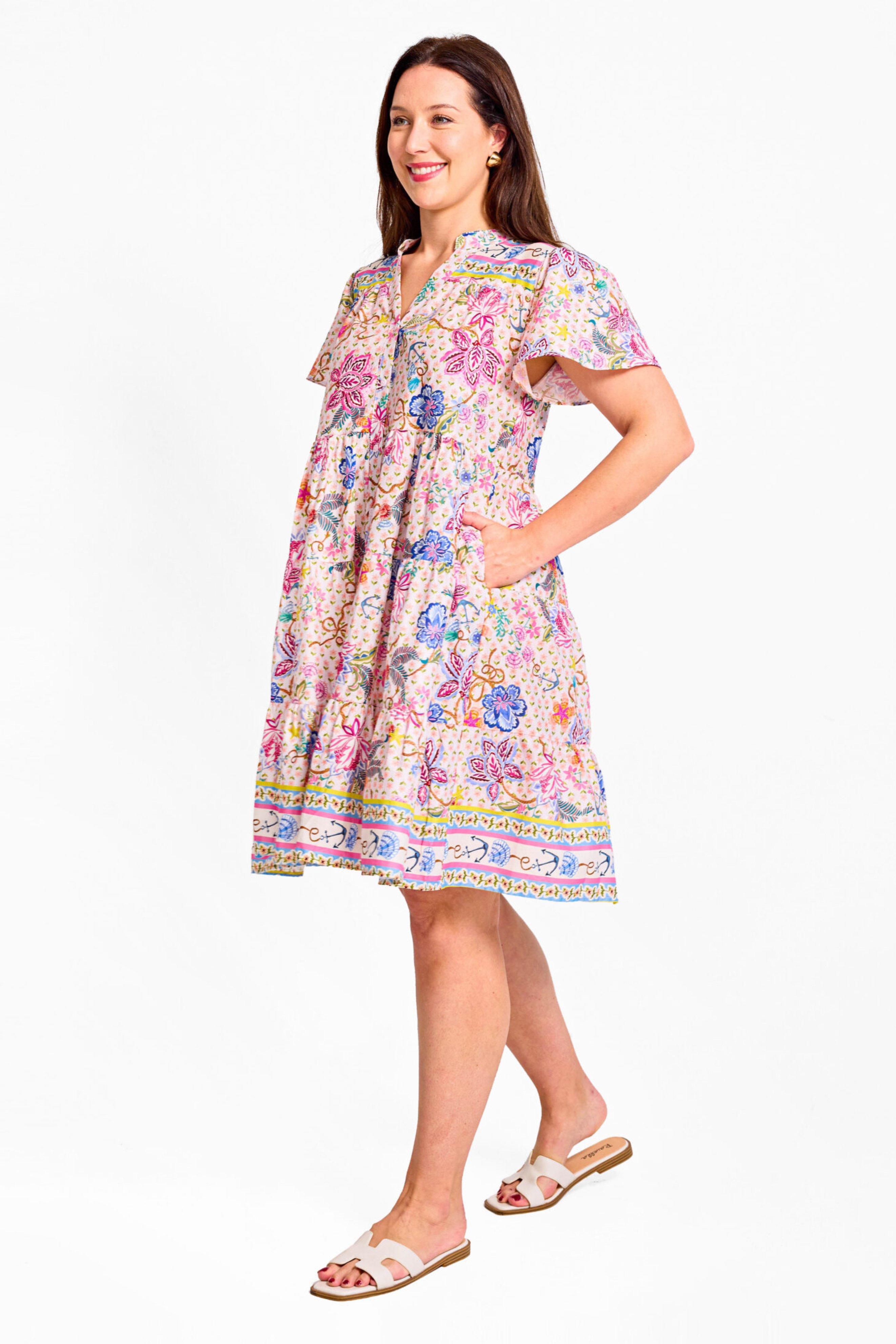 LYDIA Dress in Lily Print