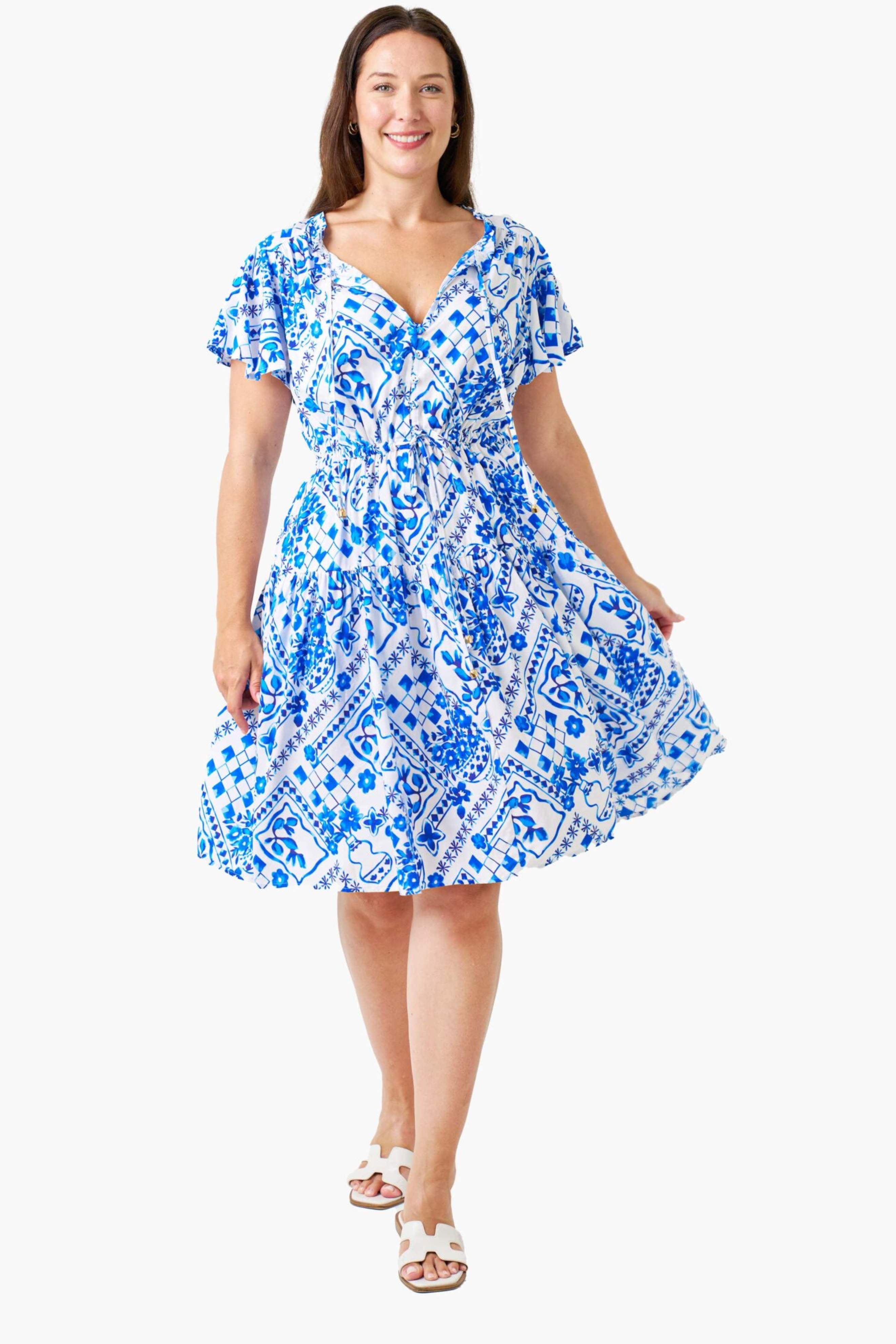 HAILEY Dress in Lila Print