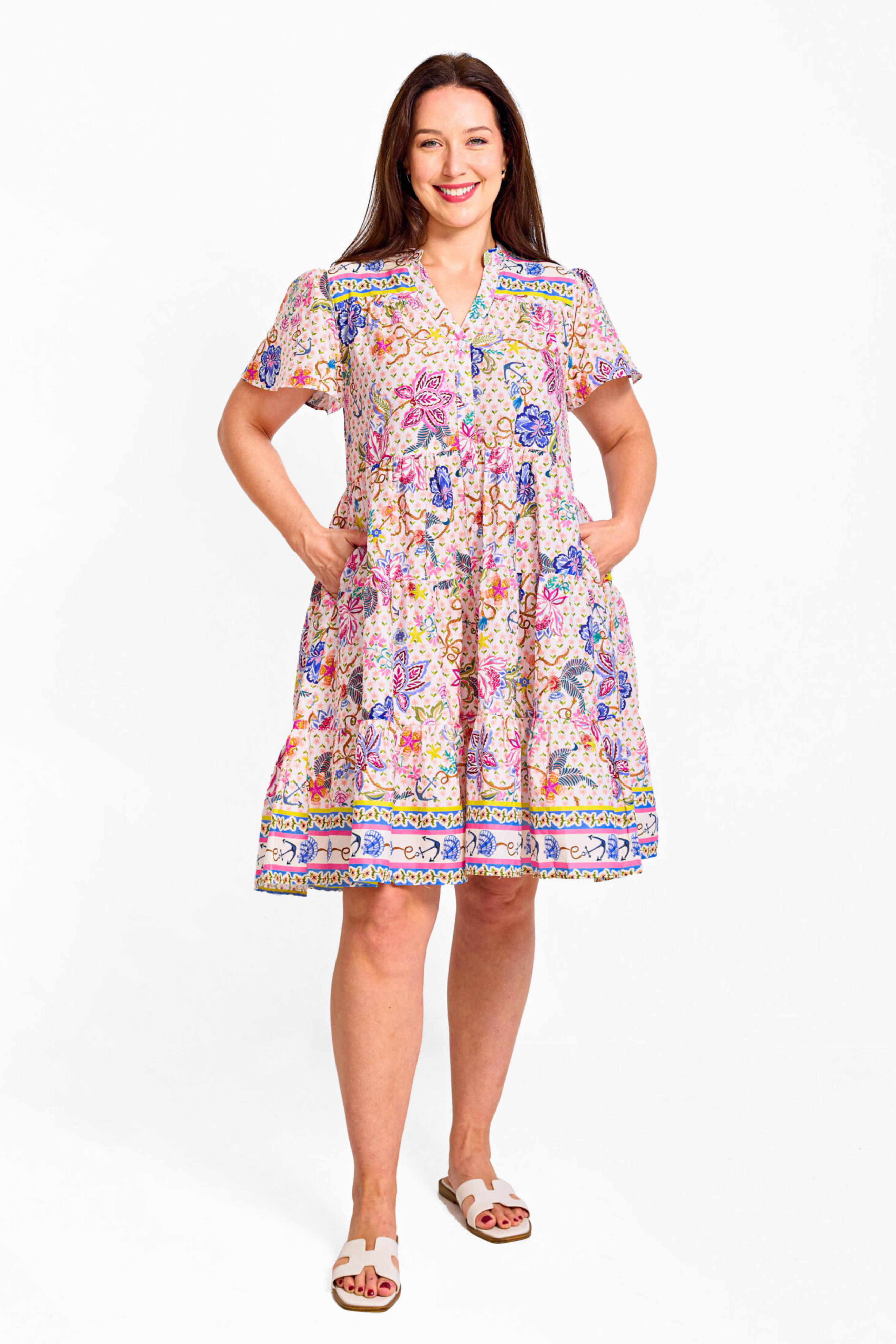 LYDIA Dress in Lily Print