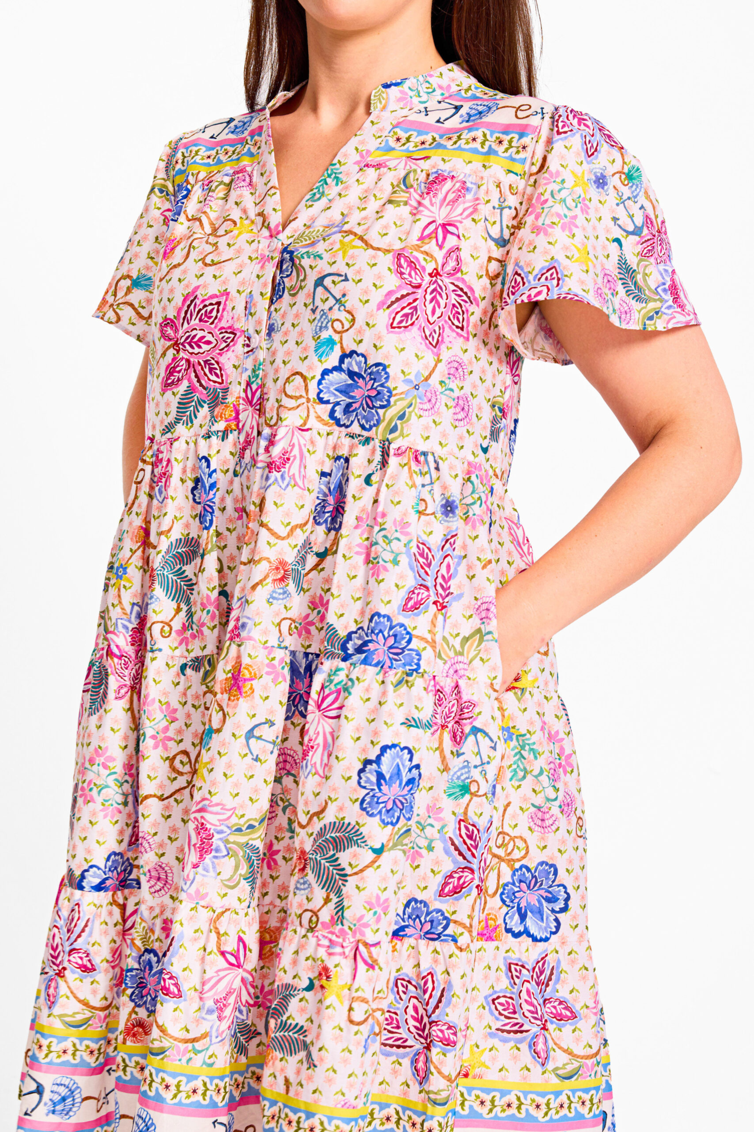 LYDIA Dress in Lily Print