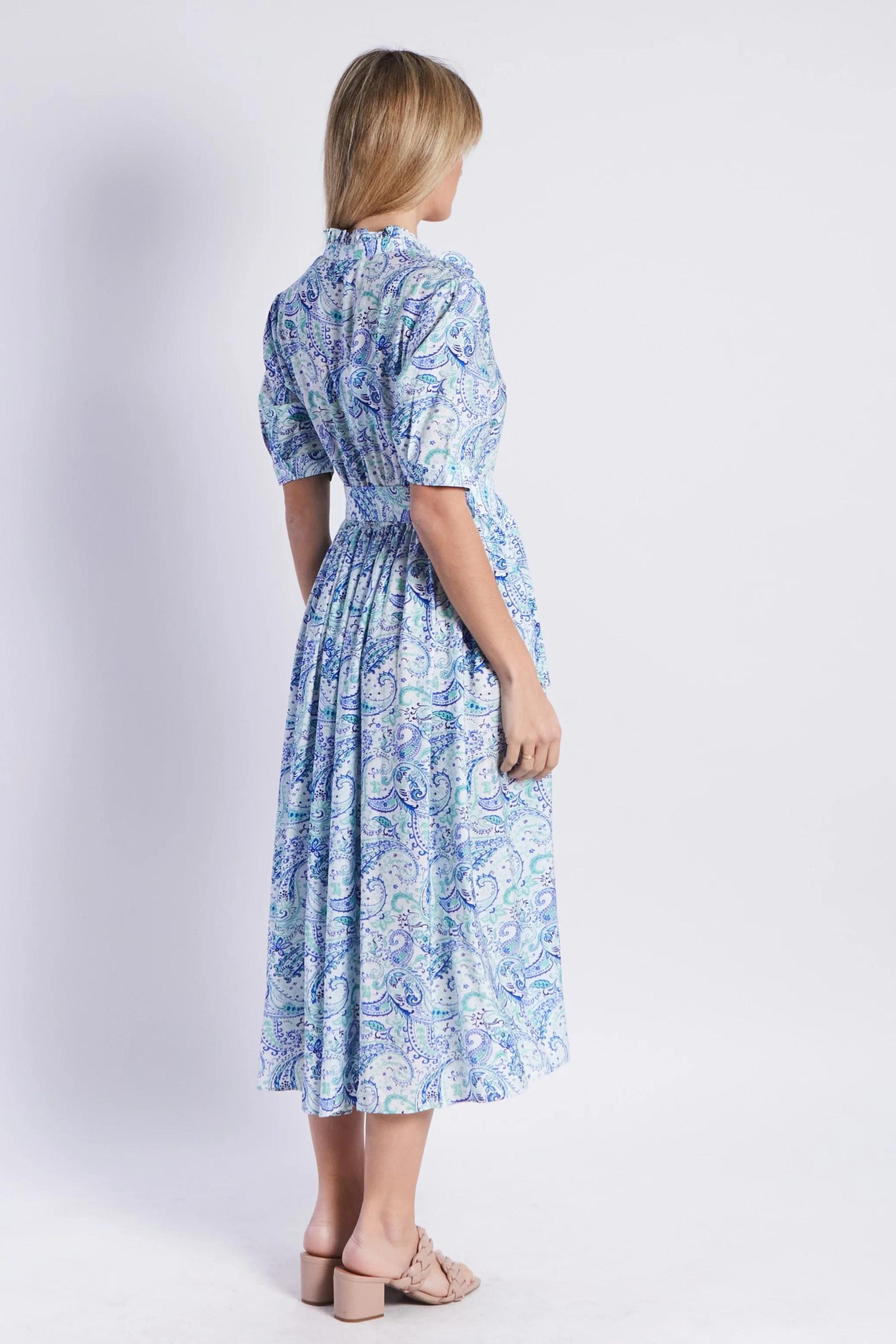 Charlotte Dress in Blue Floral