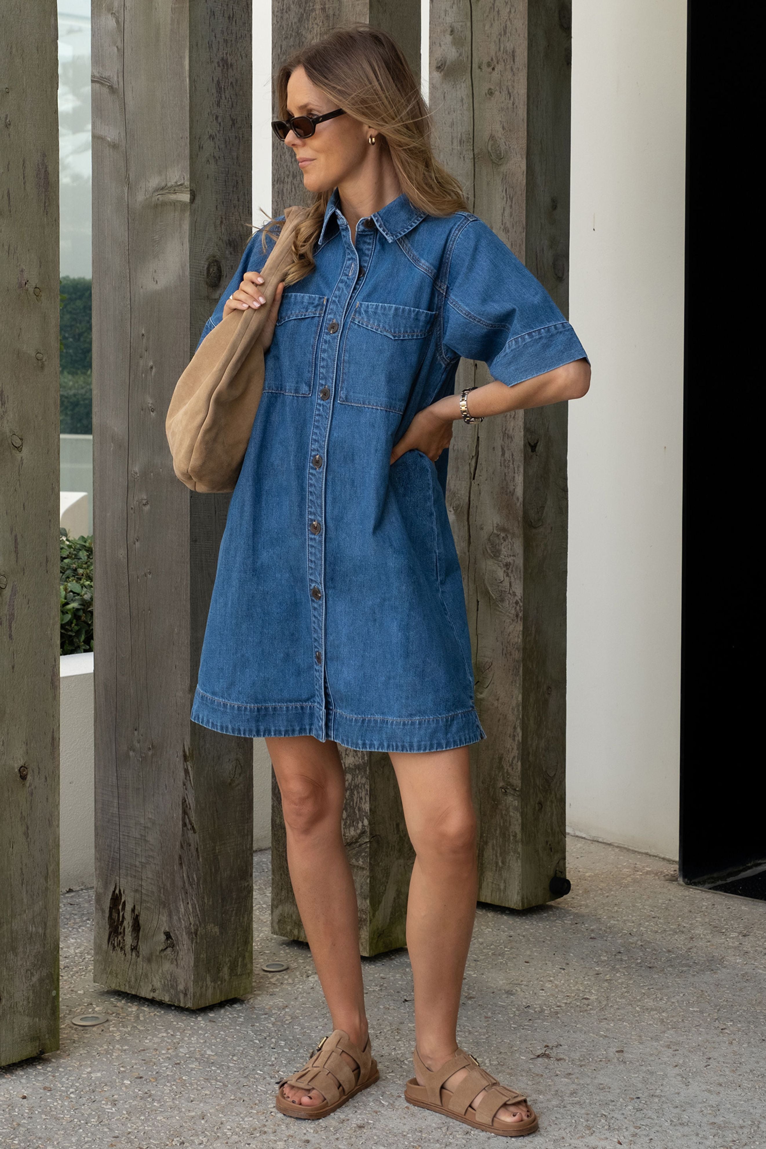 Ava Short Sleeve Mini Dress