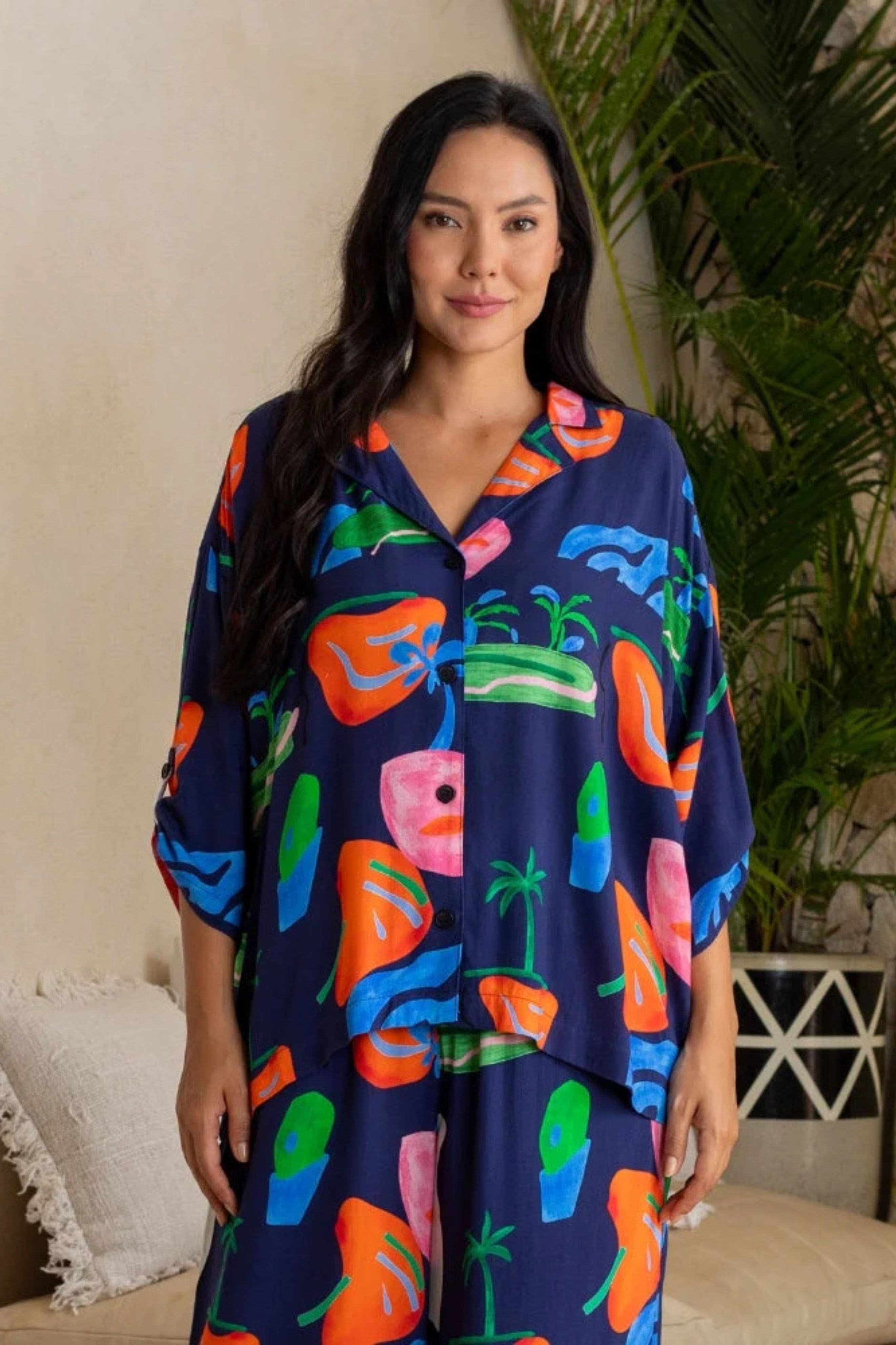 Luna Shirt - Navy