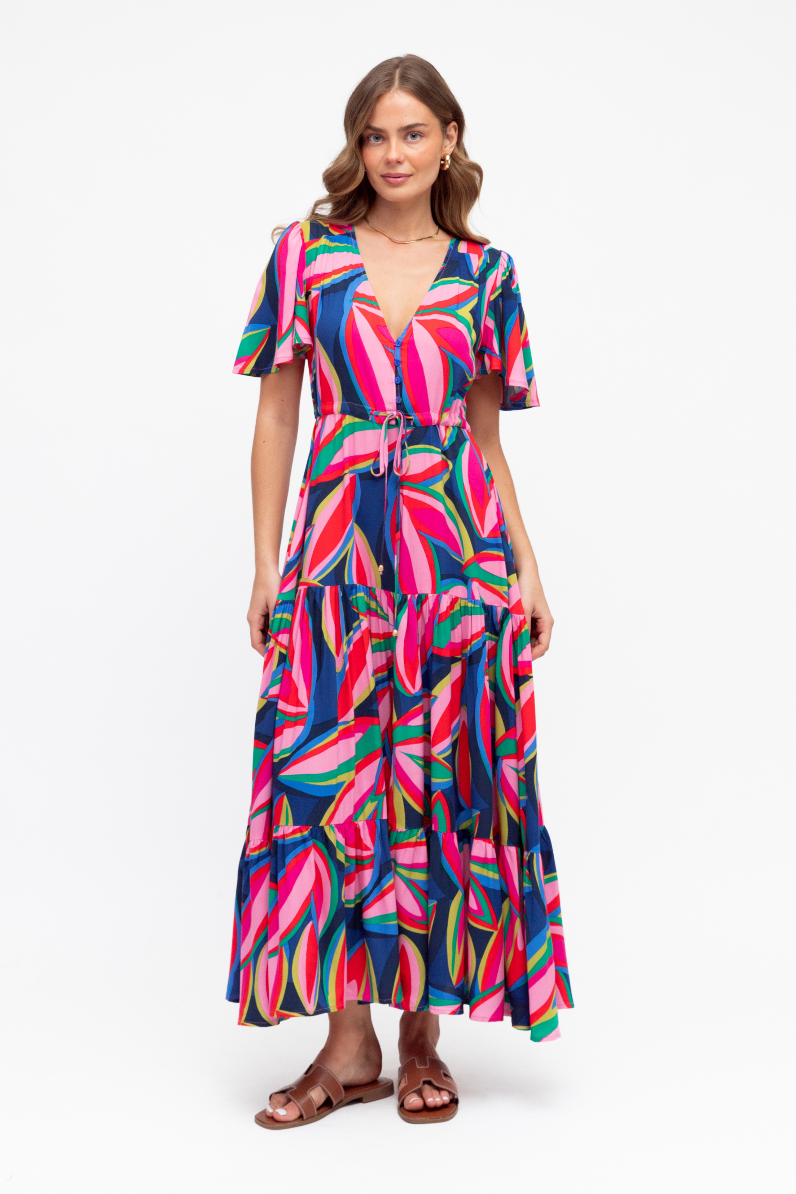 The FLORENCE Maxi Dress in Zinnia Print