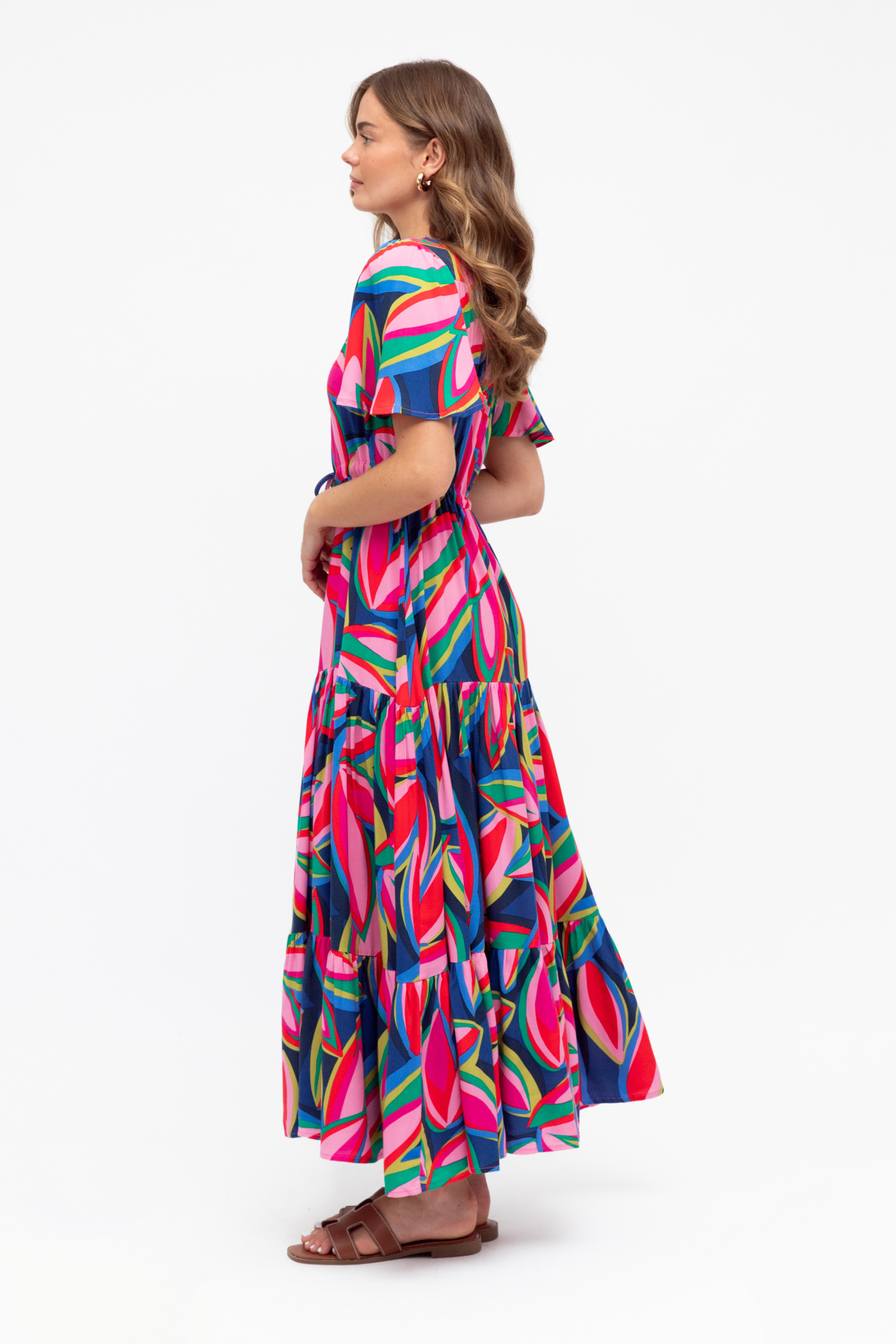 The FLORENCE Maxi Dress in Zinnia Print