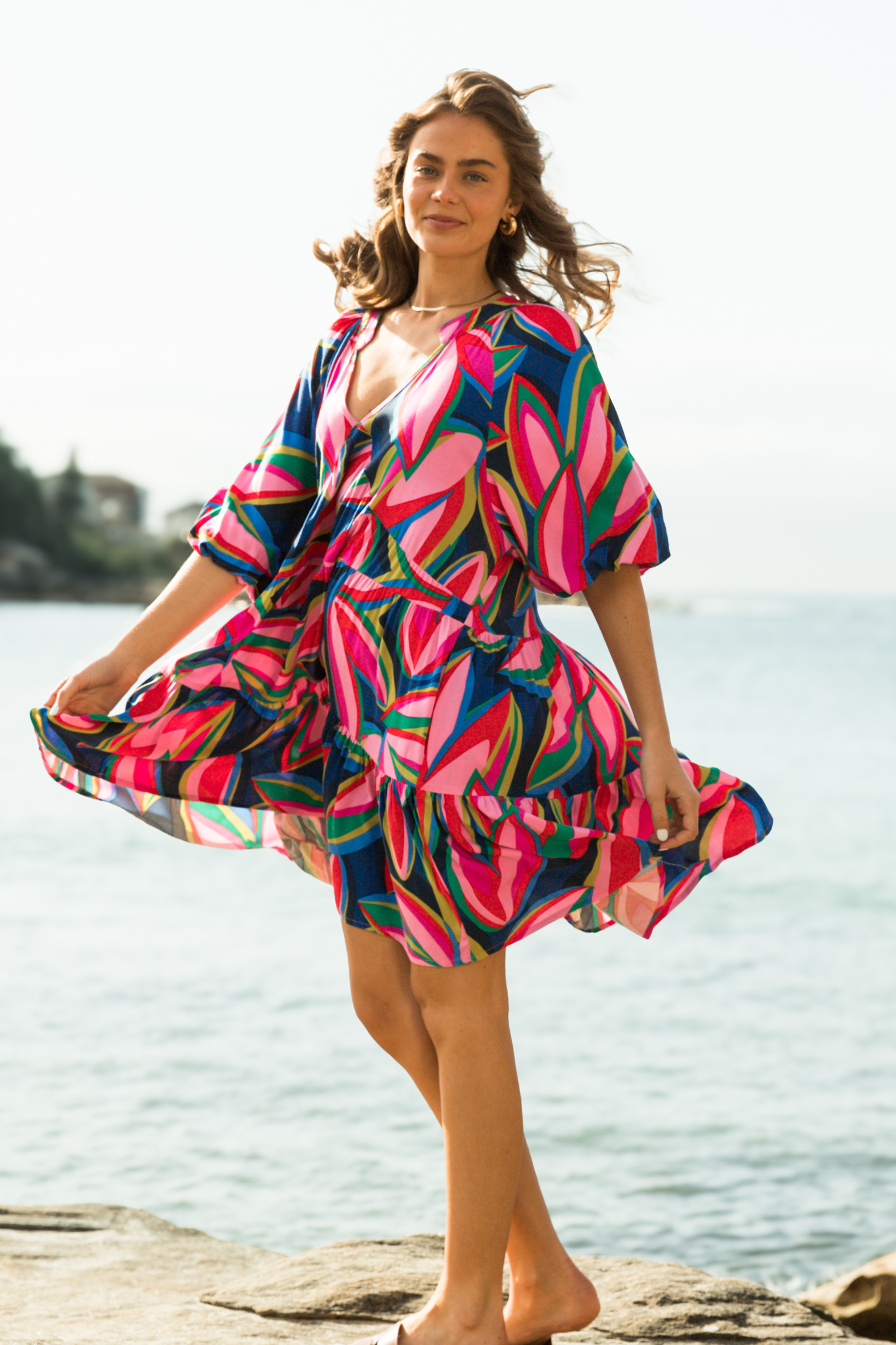 Delilah Dress in Zinnia Print