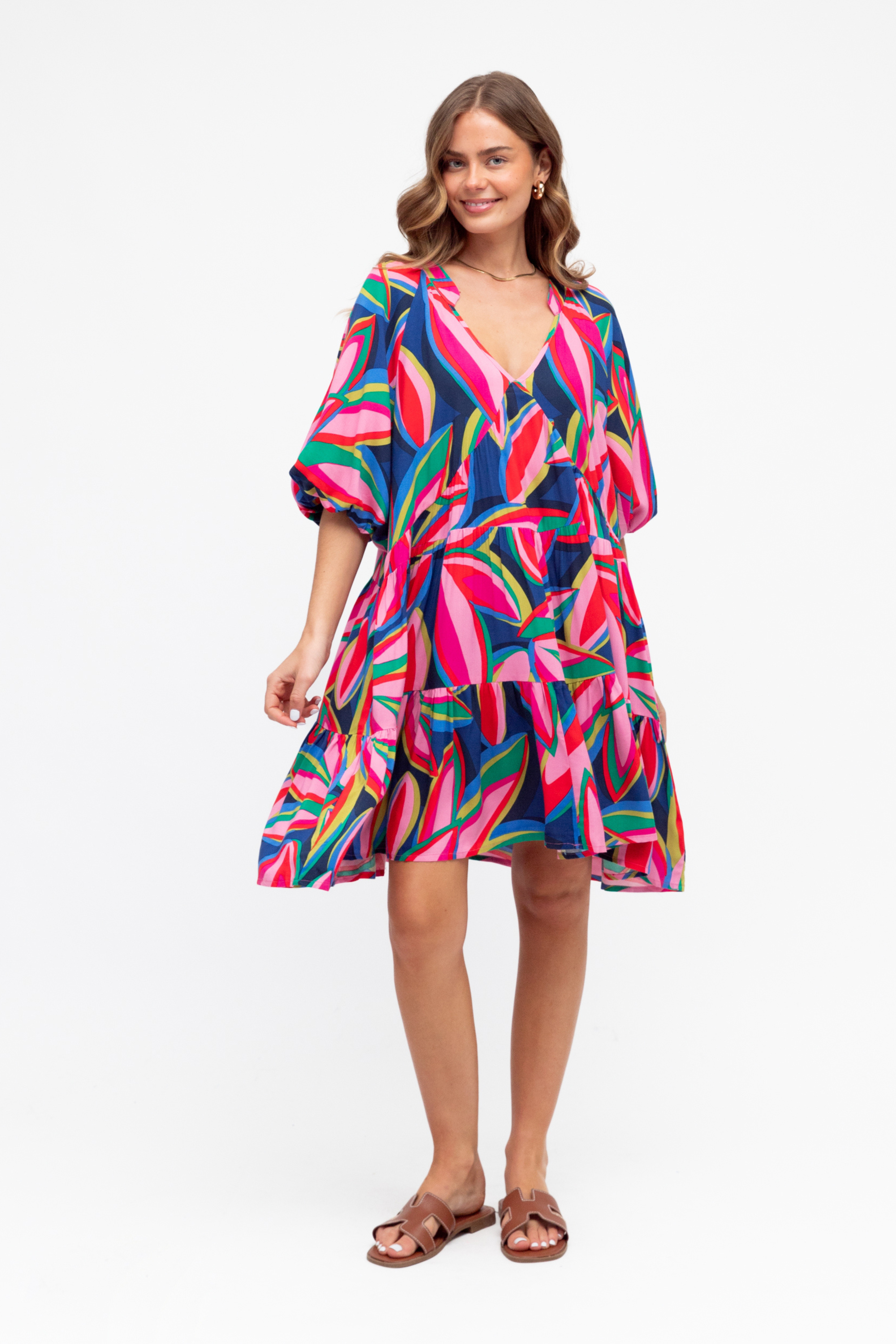 Delilah Dress in Zinnia Print