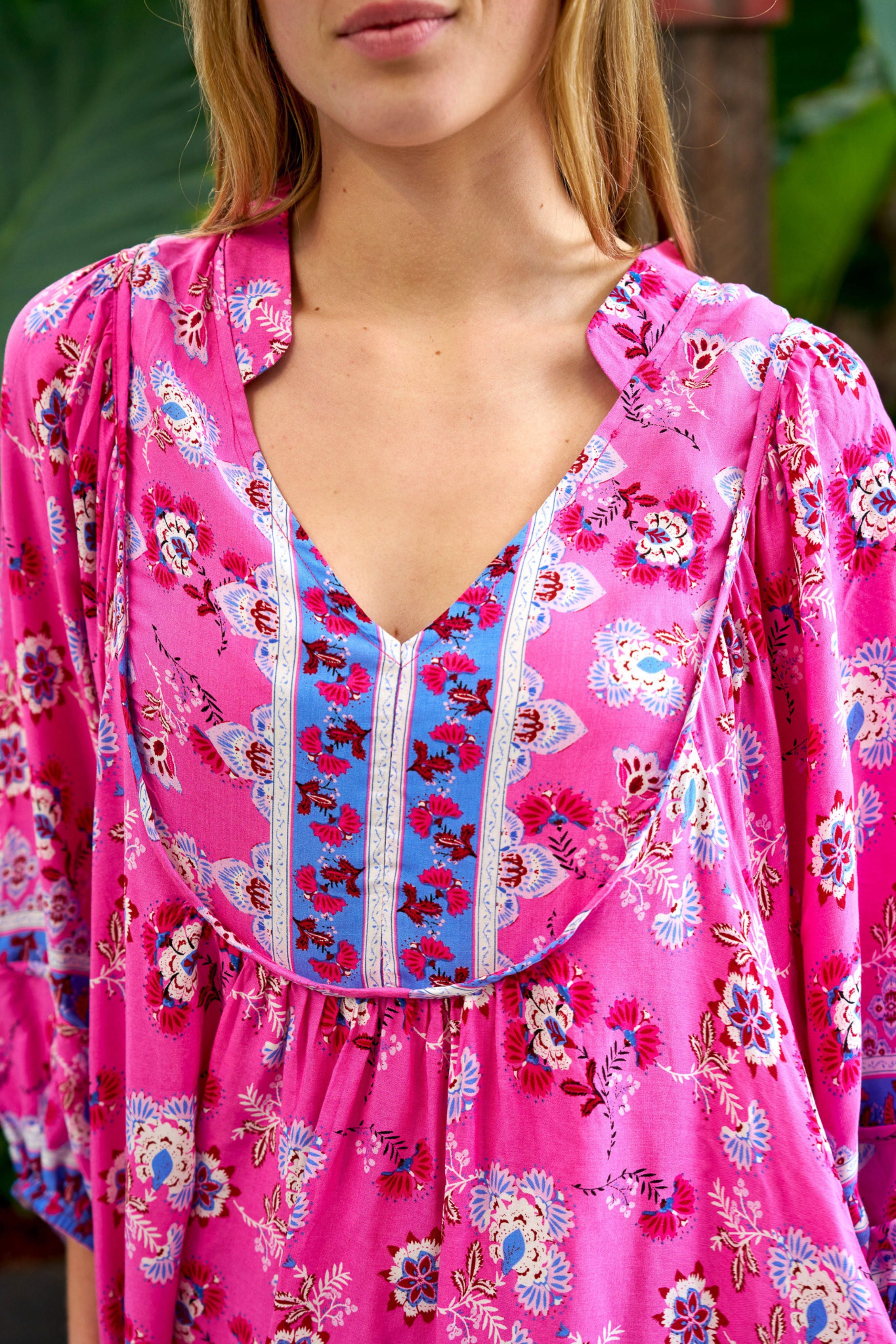 Andie Mini Dress in Pink Multi