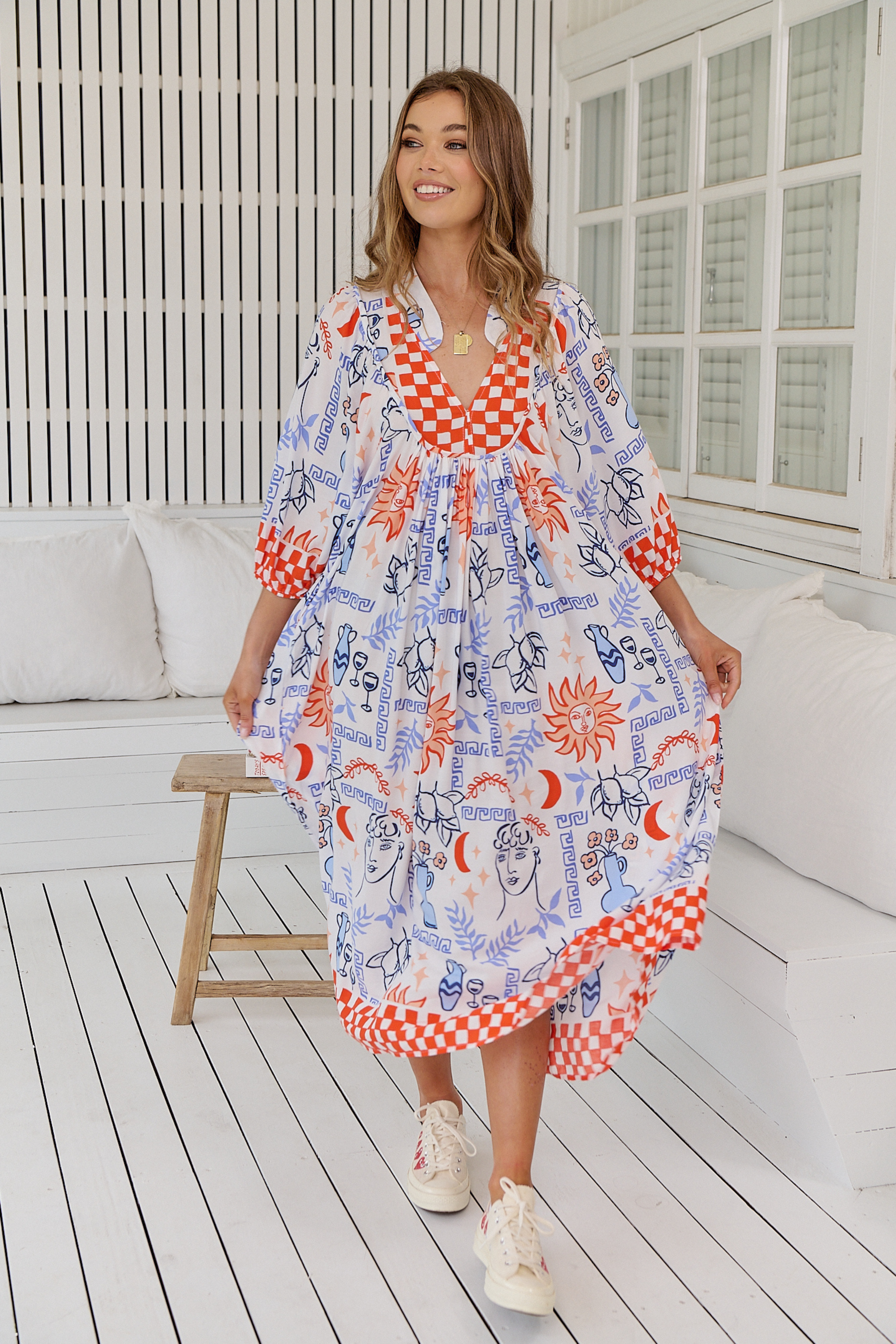 Boheme Midi in Symi Print