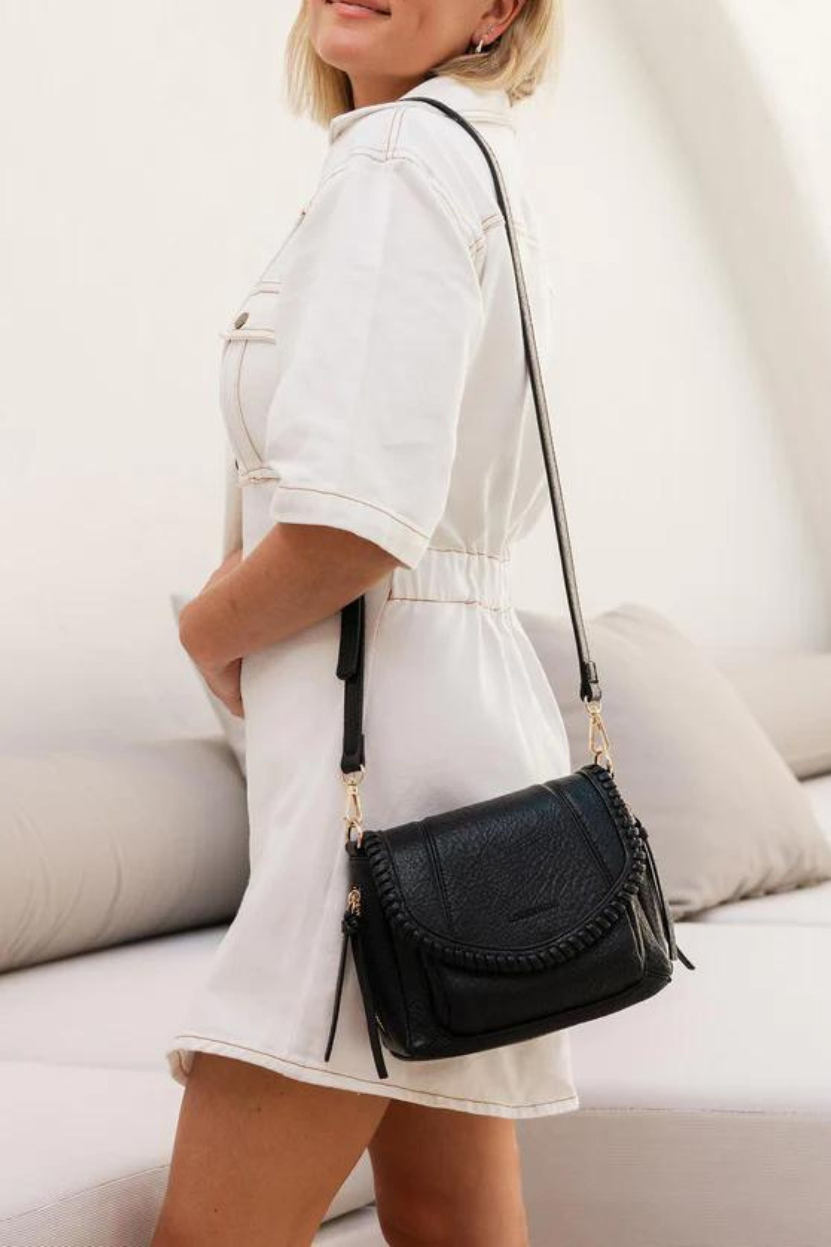 Shania Crossbody Bag - Black