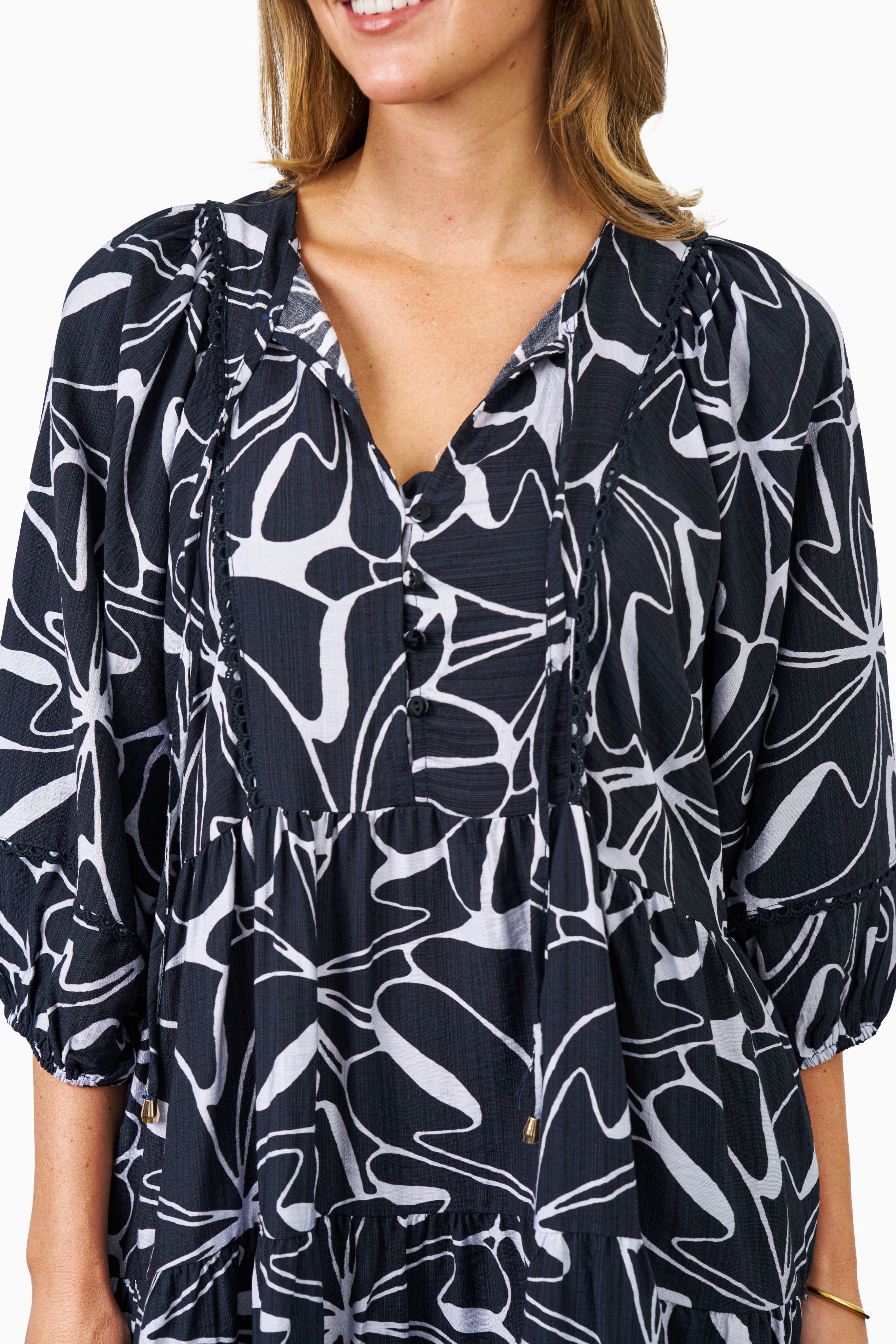 HATTIE Midi Dress in Seraphina Print