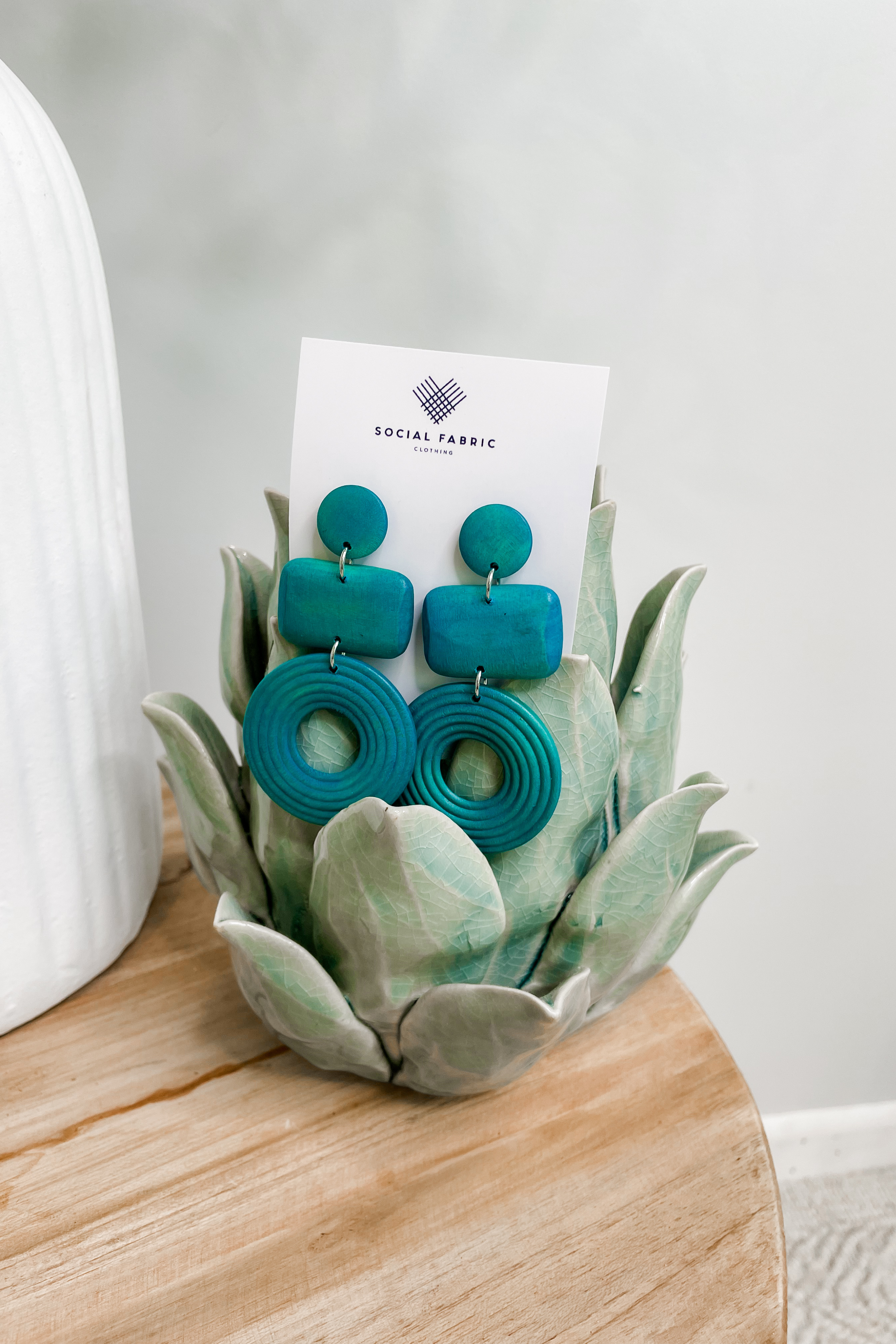 Como Earrings in Turquoise