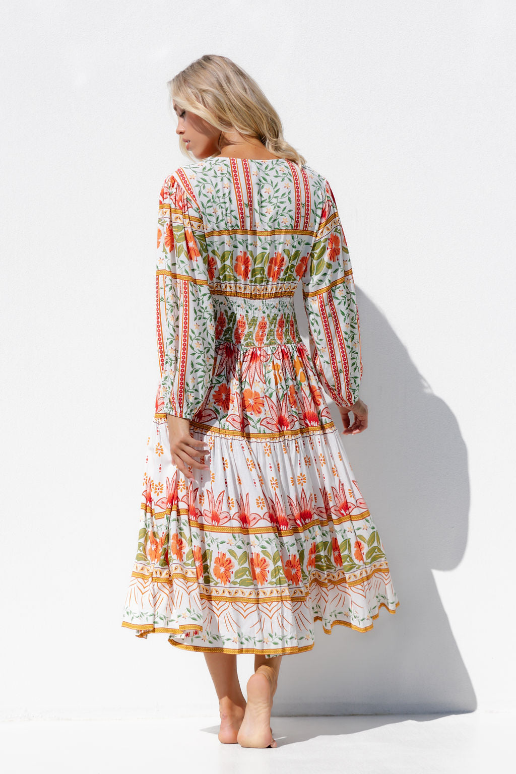 Marbella Midi Dress in Florina Print