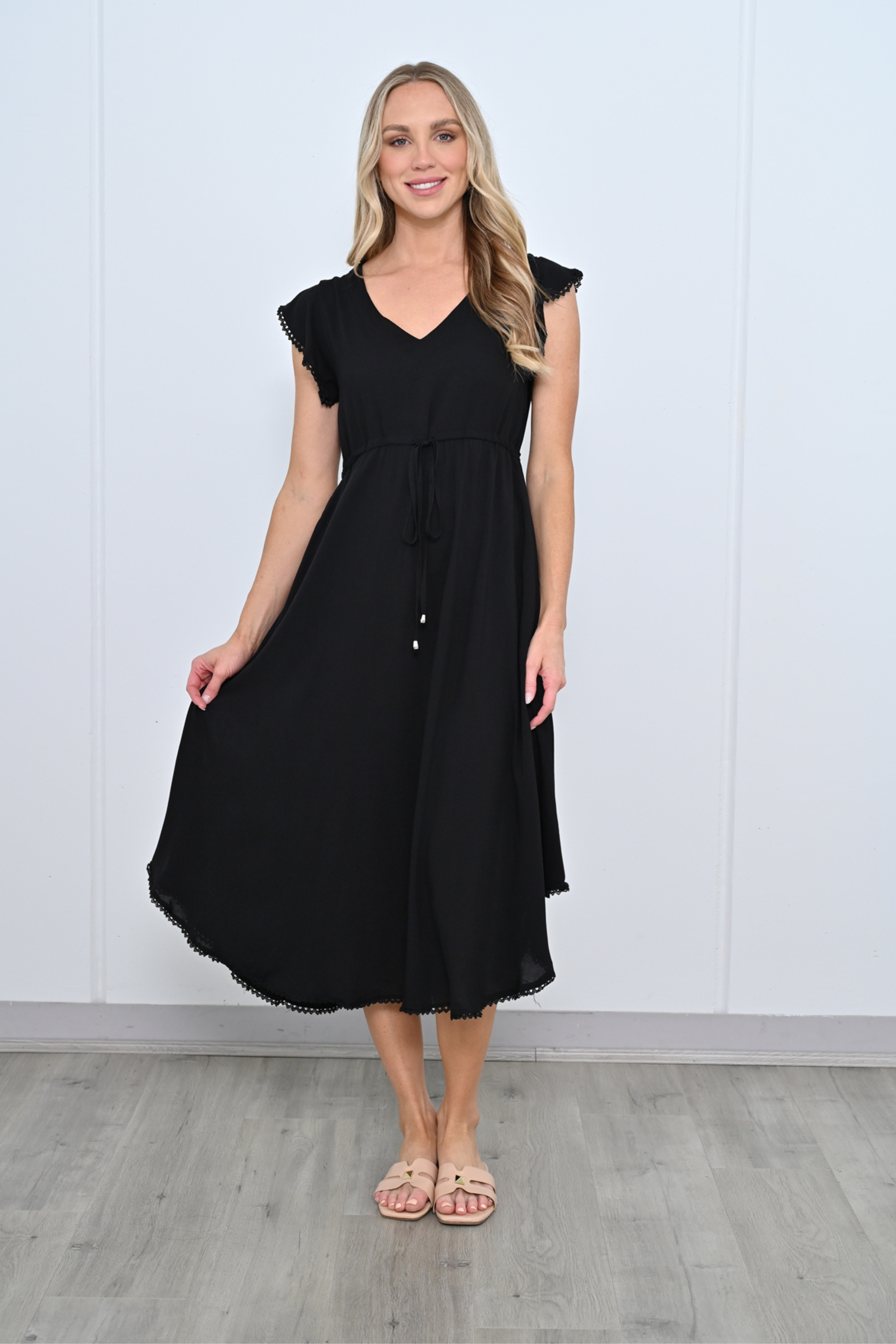 RUBY Midi Dress in Black